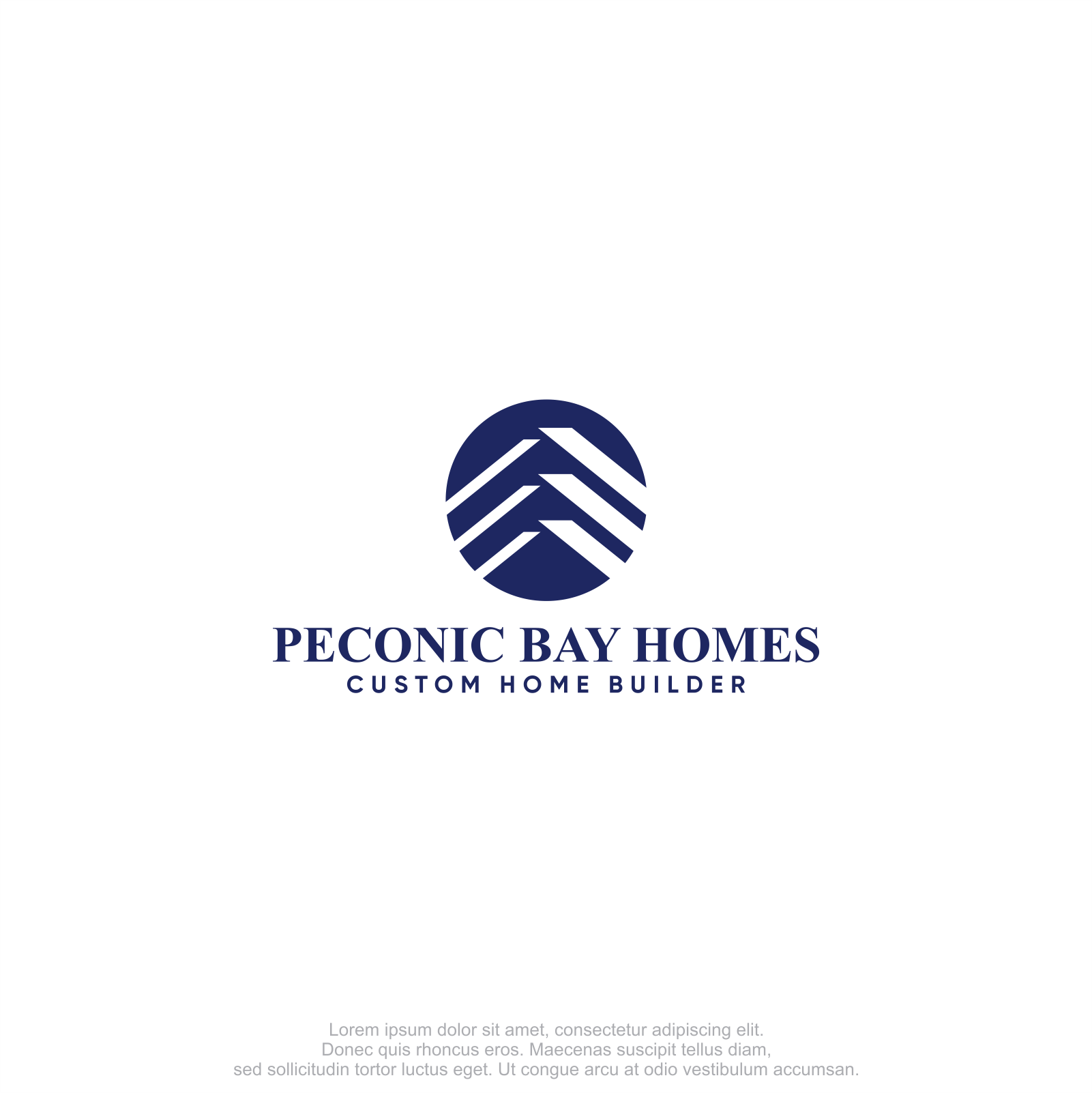 Logo Design by M.Syaiful Huda for Peconic Bay Homes Inc. | Design #37698610