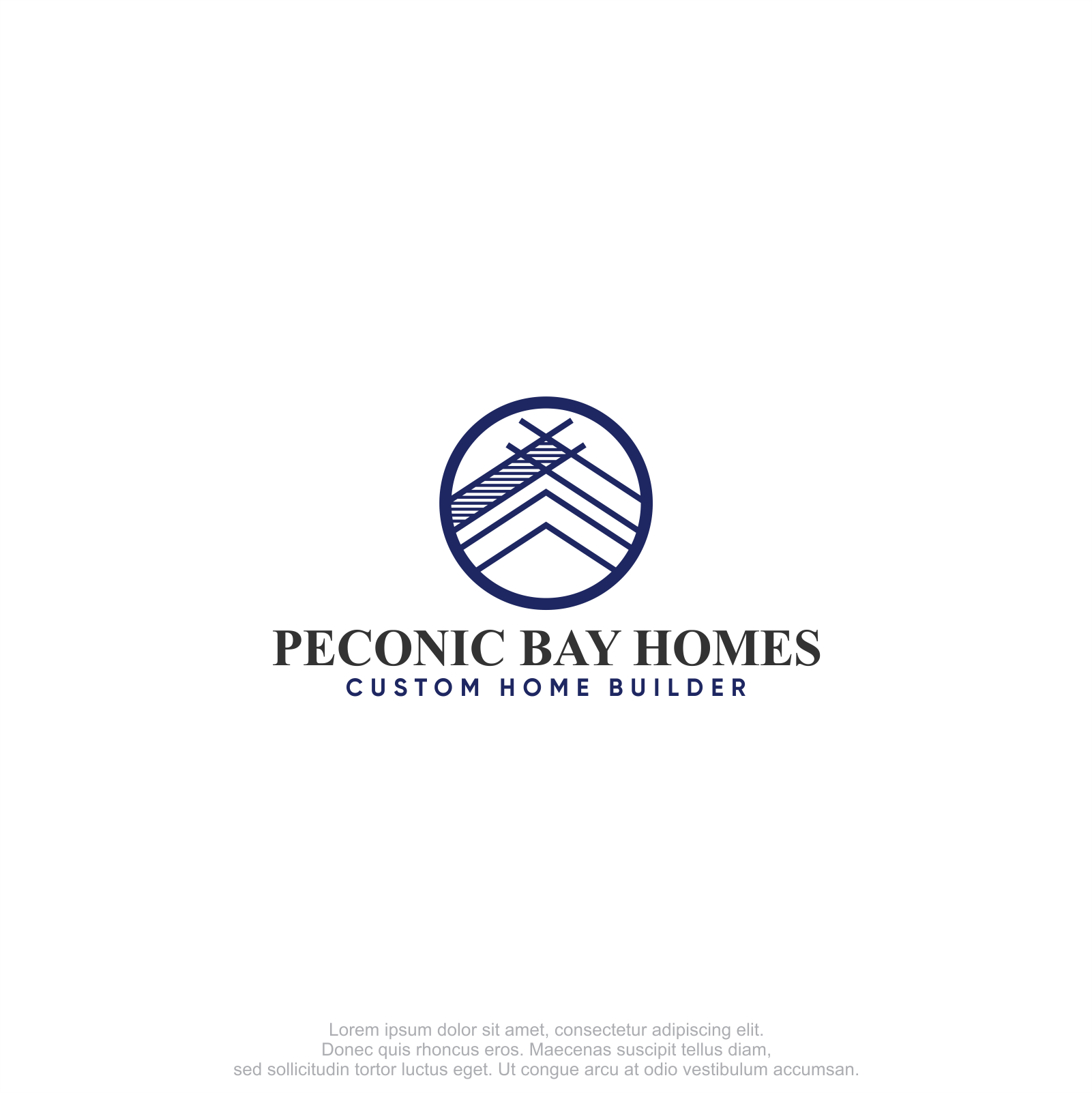 Logo Design by M.Syaiful Huda for Peconic Bay Homes Inc. | Design #37698637