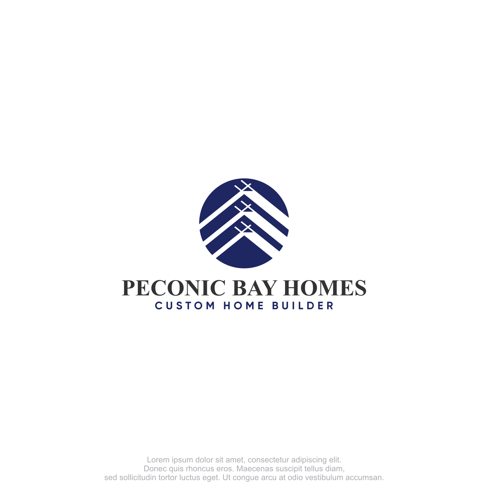 Logo Design by M.Syaiful Huda for Peconic Bay Homes Inc. | Design #37698642