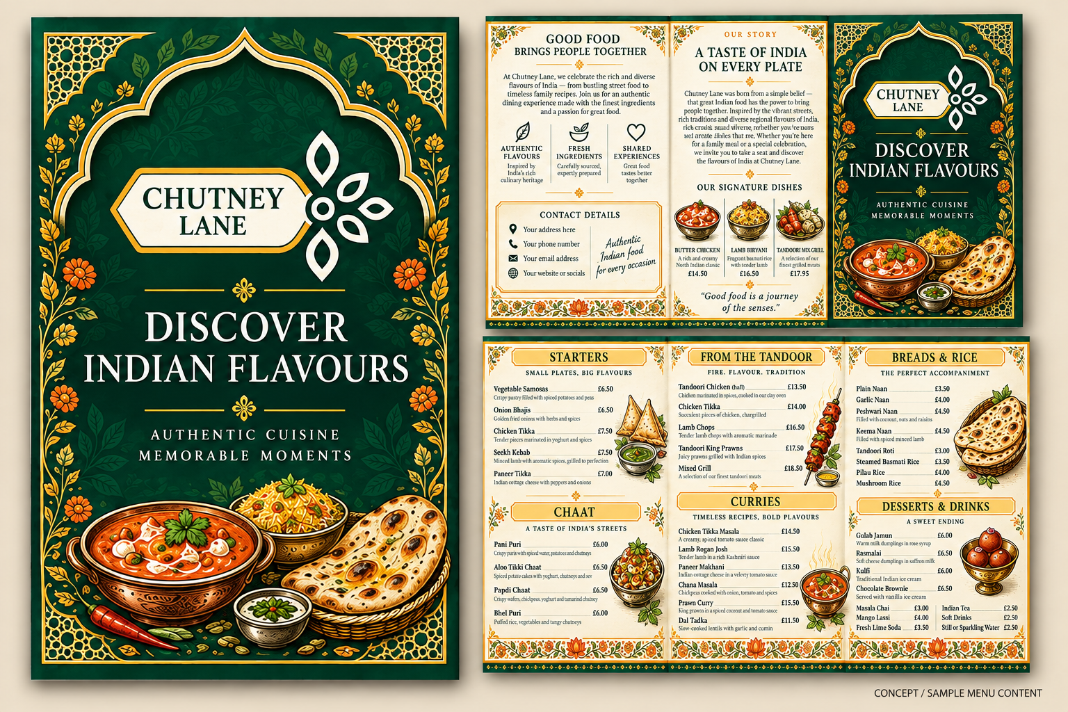Menu Design by martinsmith for this project | Design #37714274