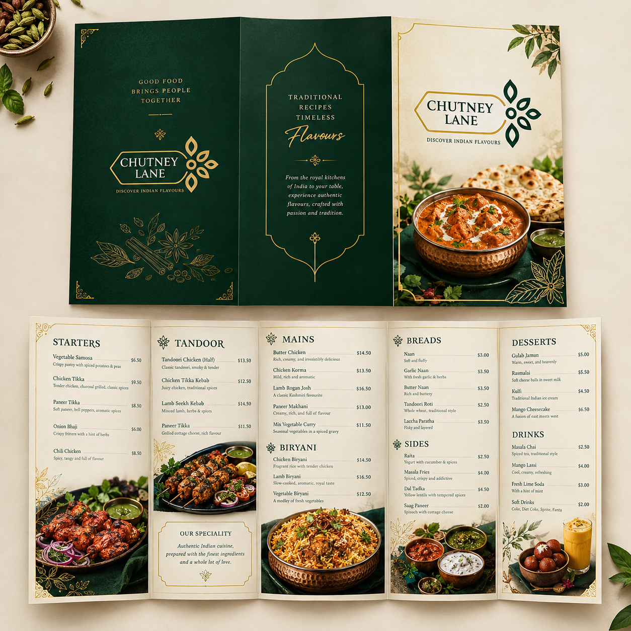 Menu Design by TyPixel for this project | Design #37719037