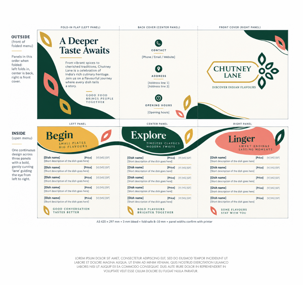 Menu Design by Nanas91 for this project | Design #37725342
