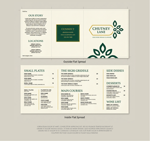Menu Design by markume for this project | Design: #37725349