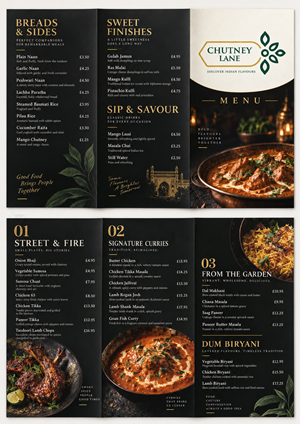 Menu Design by Magdi Bayoumi for this project | Design: #37722037