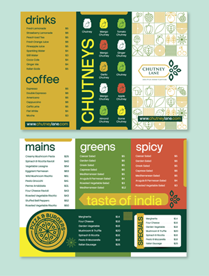 Menu Design by JK18 for this project | Design: #37720267