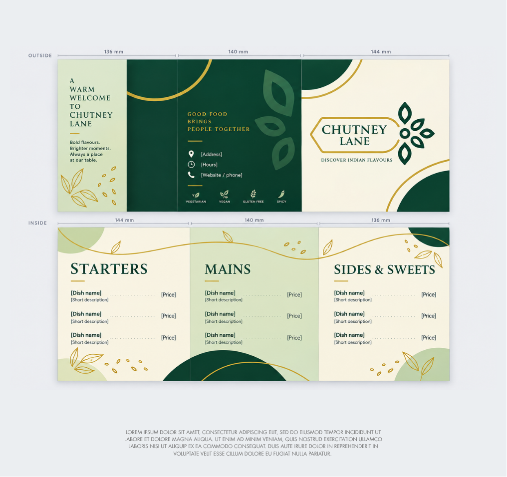 Menu Design by smokyy26 for this project | Design #37725338