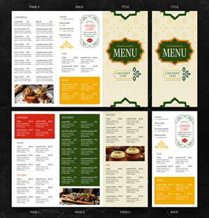 Menu Design by Graphic Guy for this project | Design #37710857