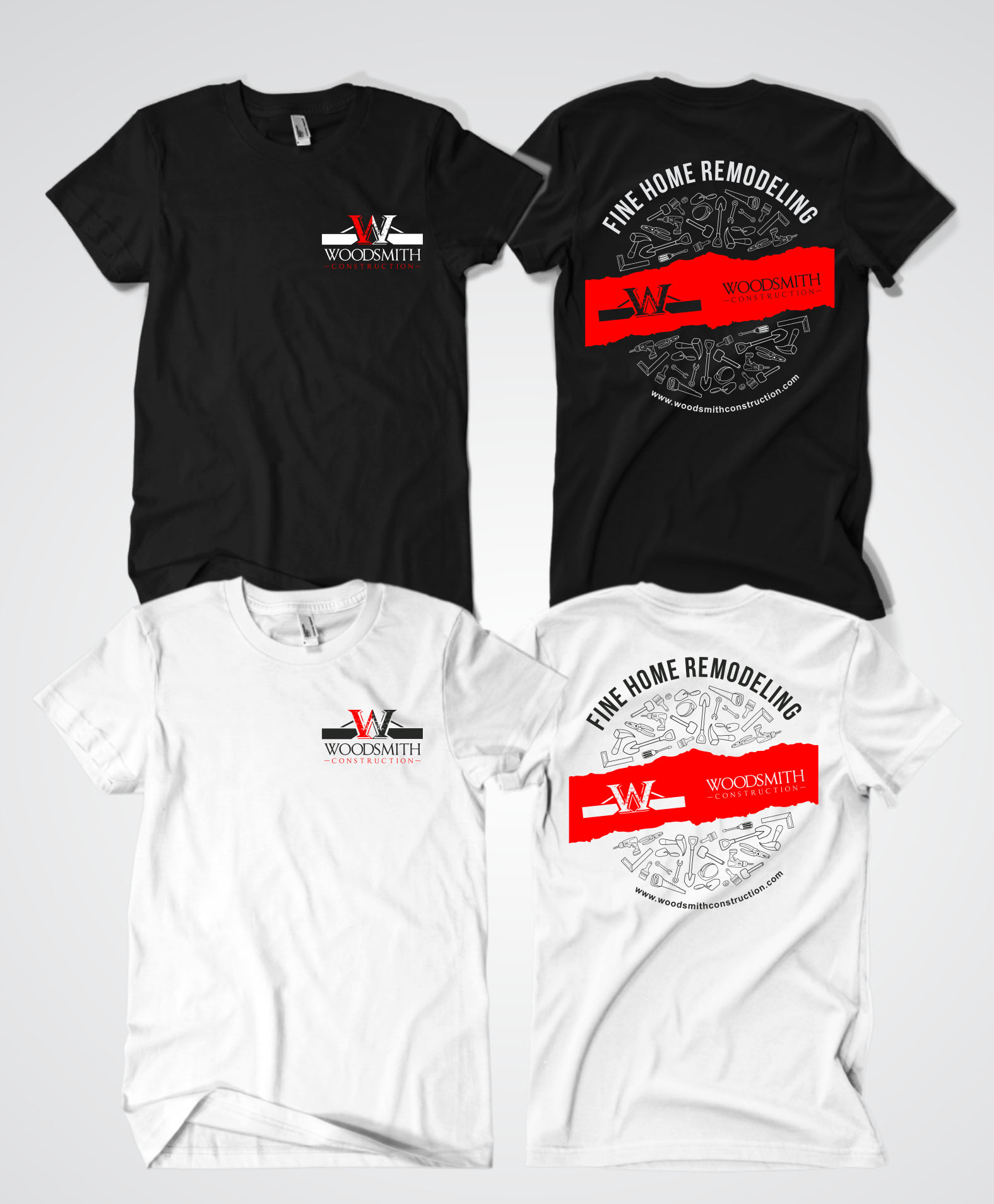 T-shirt Design by Rheanza for woodsmith construction,llc | Design #37710314
