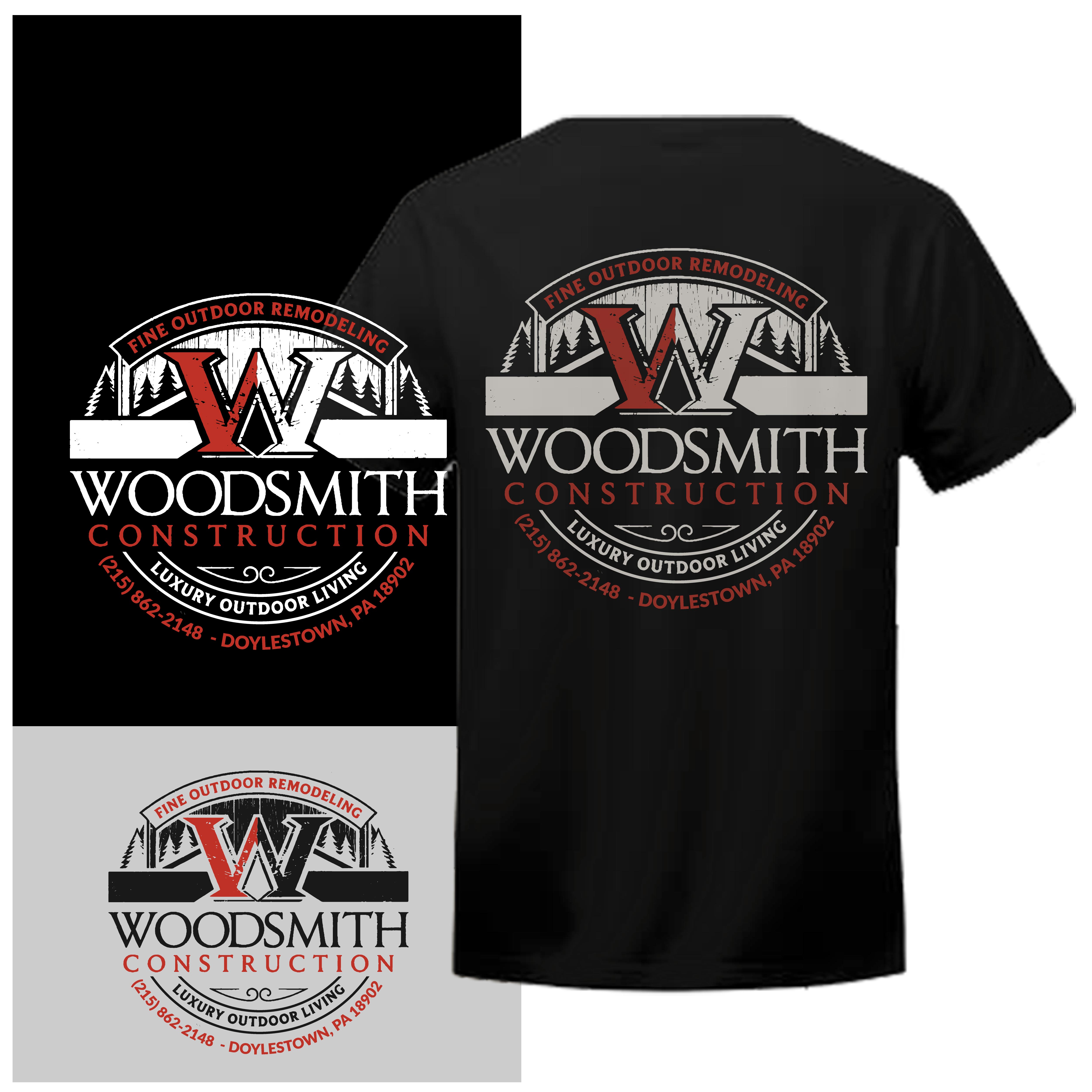 T-shirt Design by onze design for woodsmith construction,llc | Design #37709146