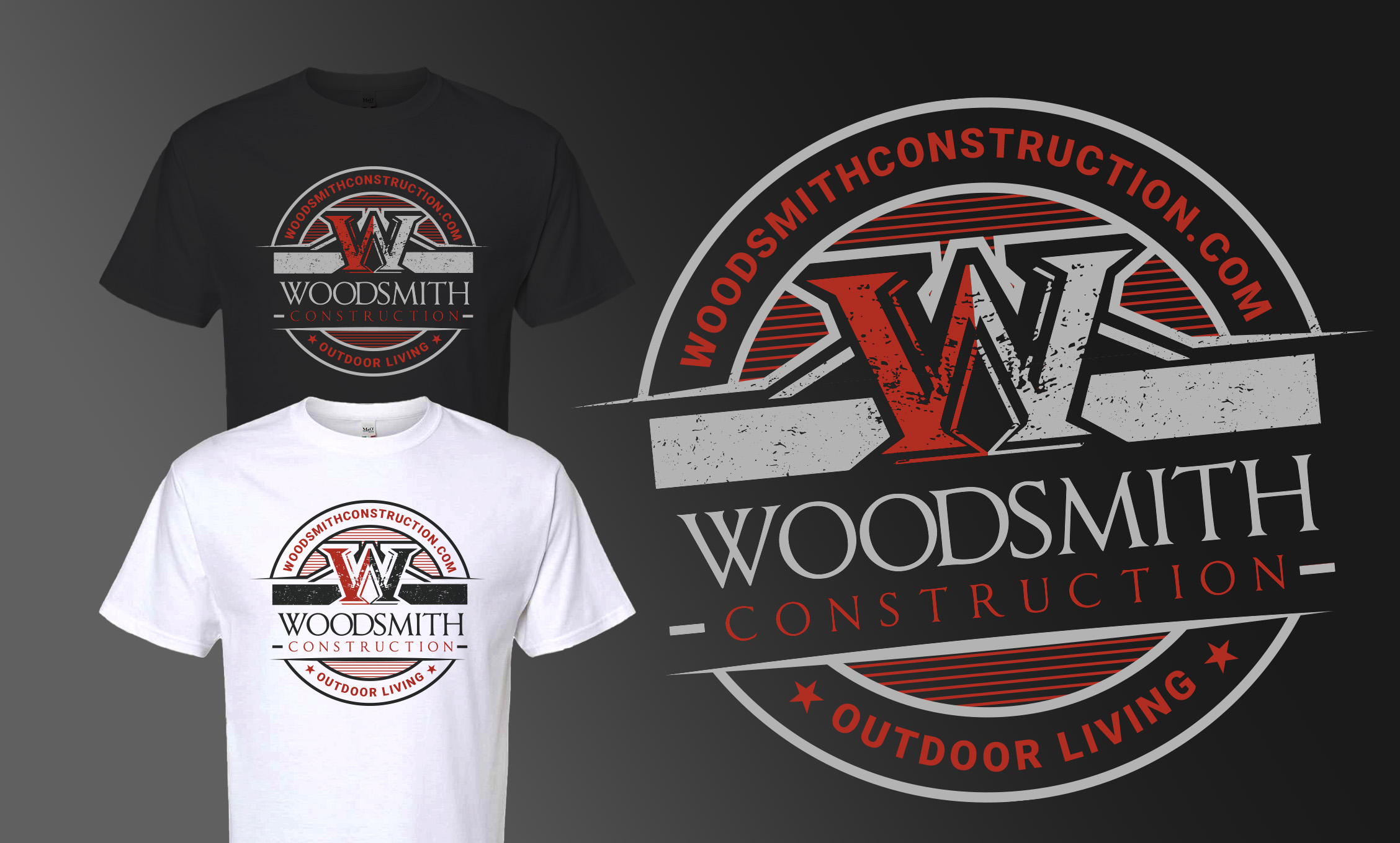 T-shirt Design by KickArt for woodsmith construction,llc | Design #37709579