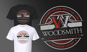 T-shirt Design by KickArt for woodsmith construction,llc | Design: #37709579
