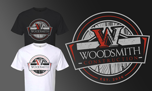 T-shirt Design by KickArt for woodsmith construction,llc | Design: #37709808