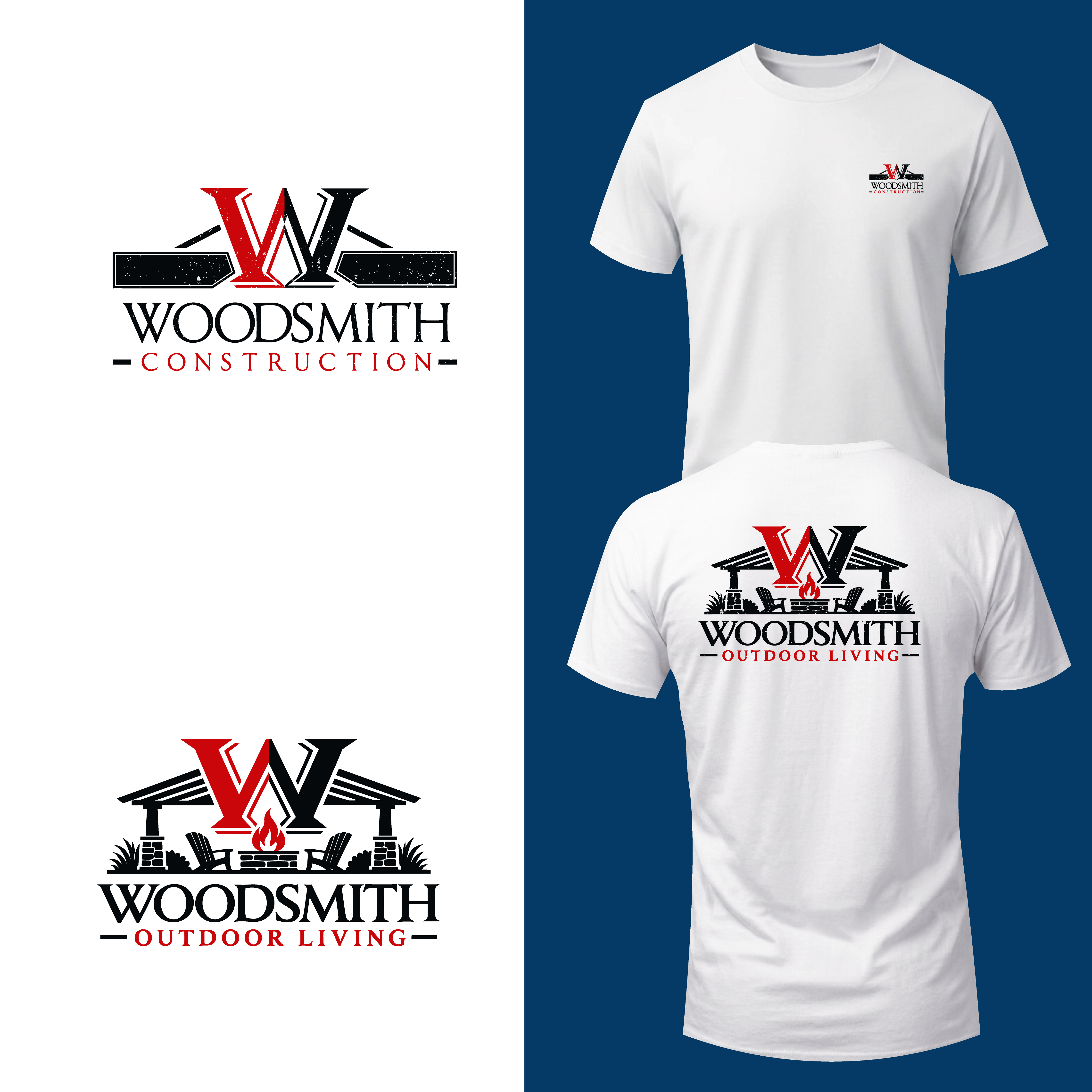 T-shirt Design by amdad26 for woodsmith construction,llc | Design #37714898