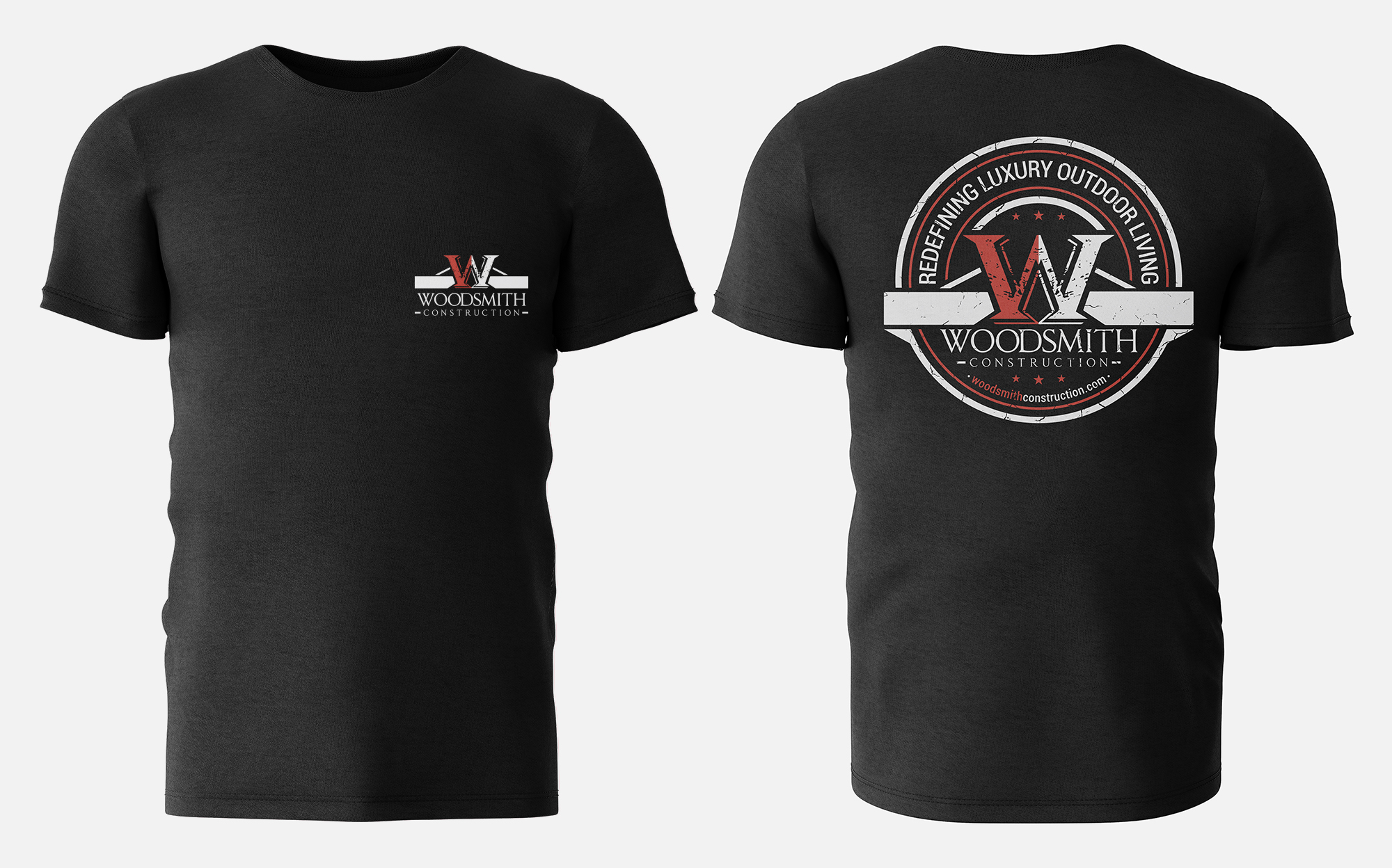 T-shirt Design by Barney Stinson for woodsmith construction,llc | Design #37709872