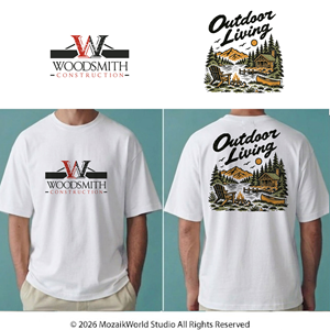 T-shirt Design by Mozaikworld Studio for woodsmith construction,llc | Design #37710990