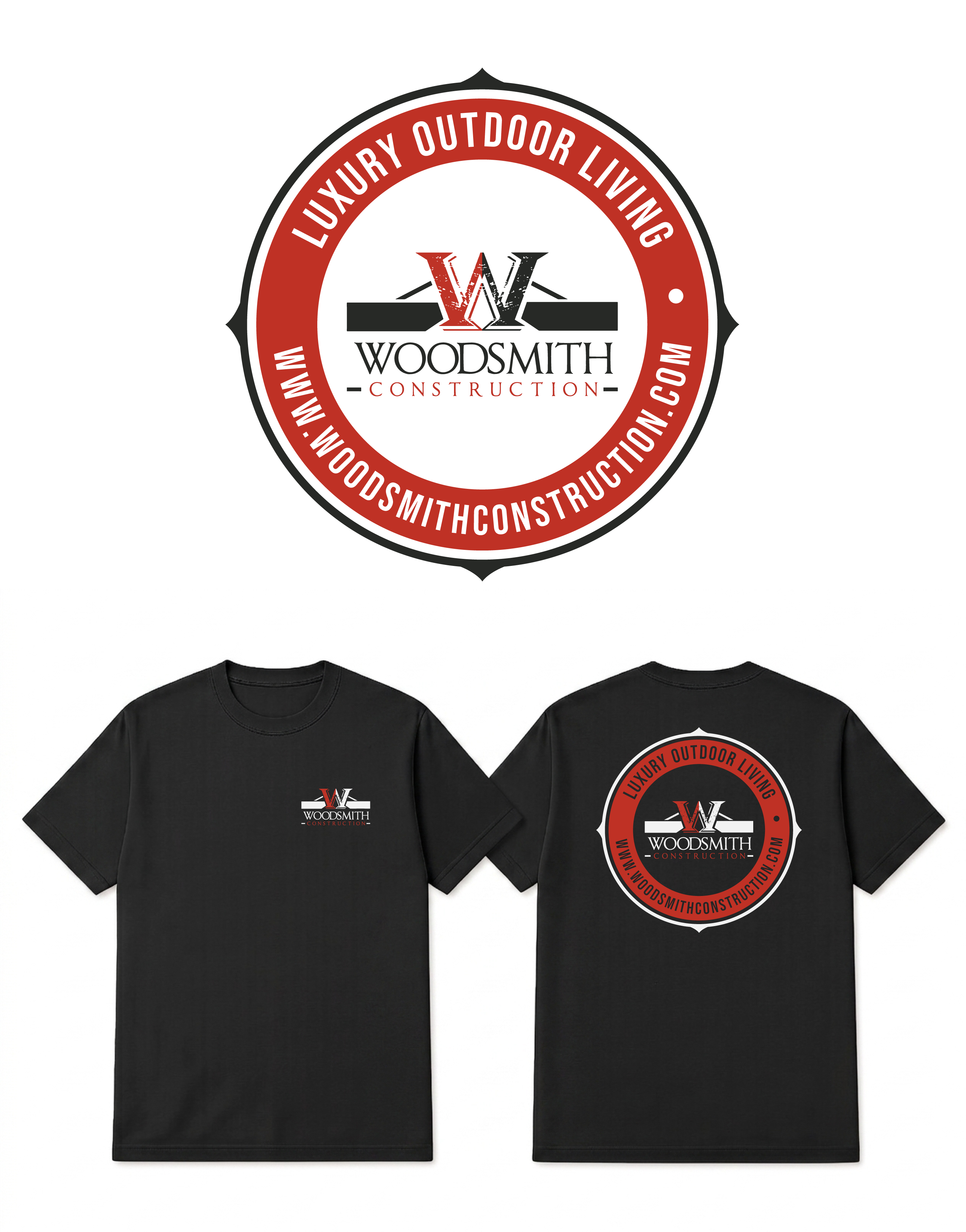 T-shirt Design by Risallah for woodsmith construction,llc | Design #37710403