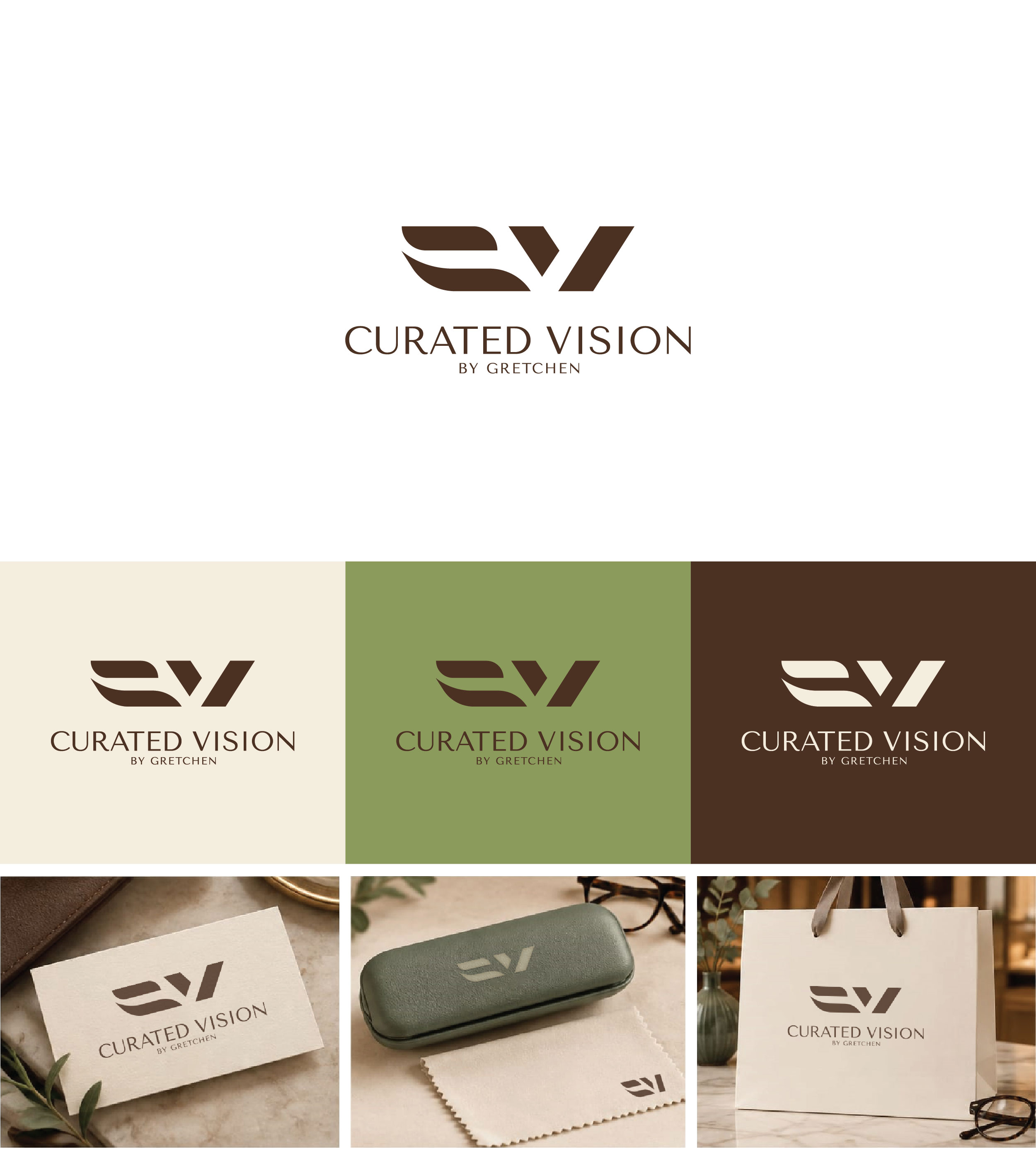Logo Design by UsagiRabbit for Curated Vision by Gretchen | Design #37721116