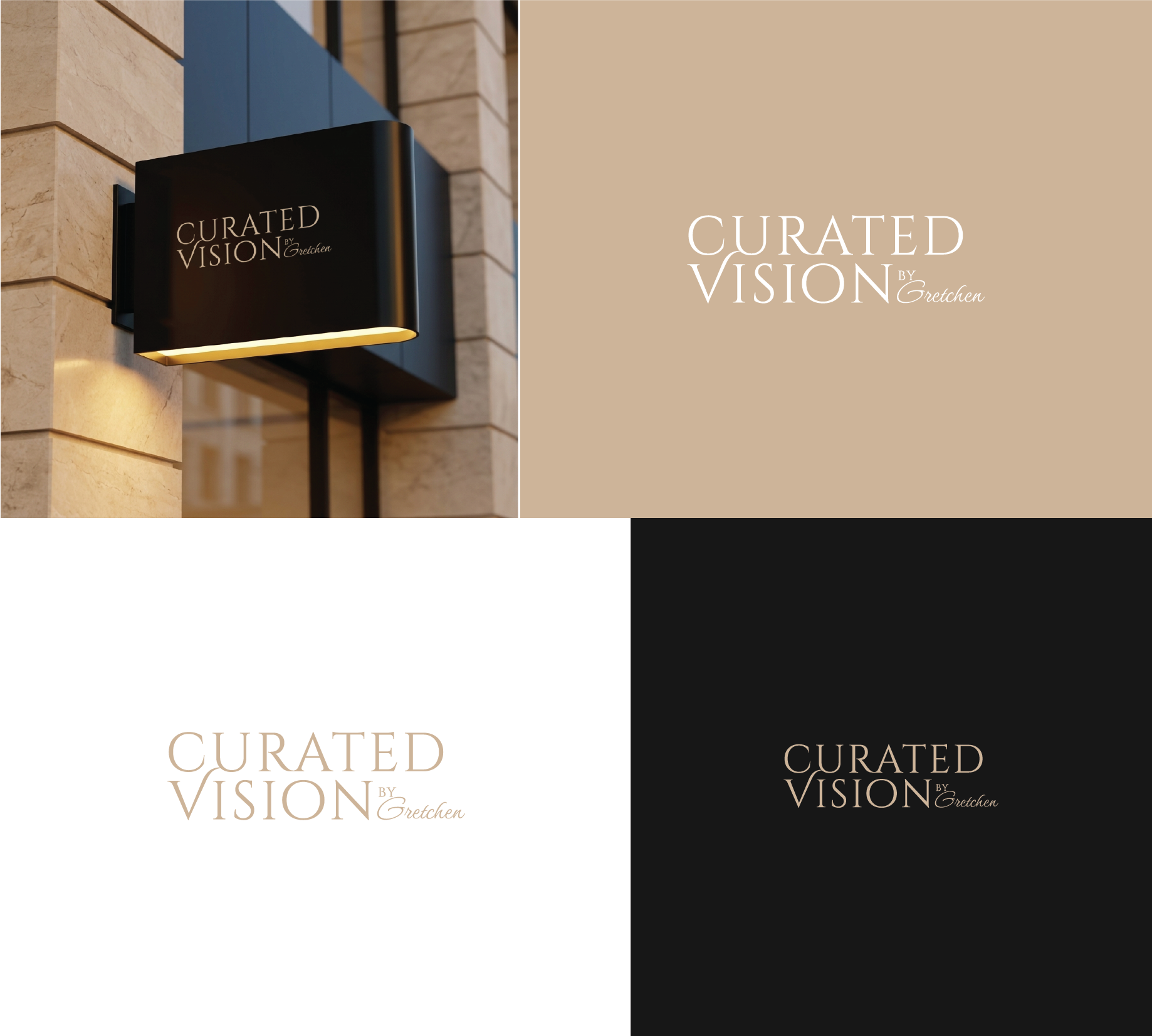 Logo Design by Axeen for Curated Vision by Gretchen | Design #37713592