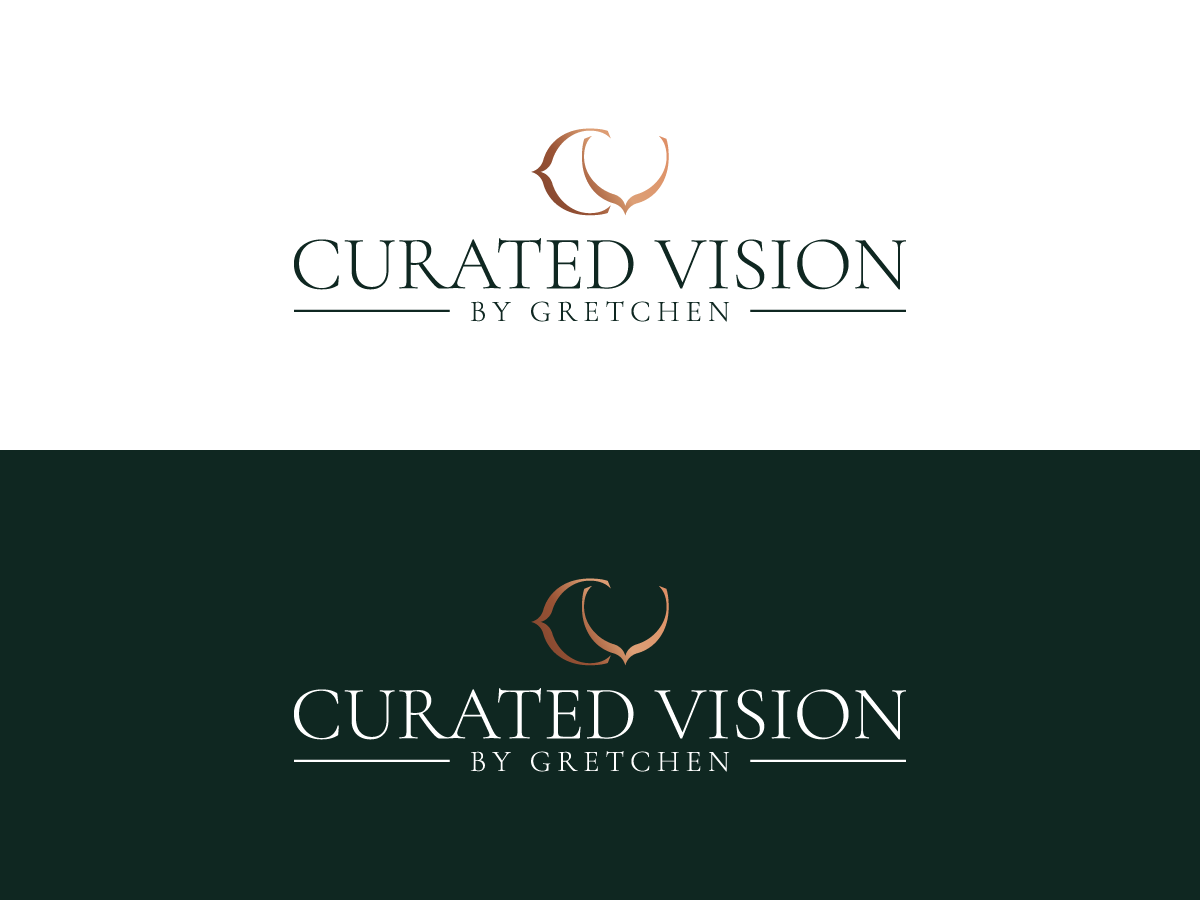 Logo Design by Gexheen for Curated Vision by Gretchen | Design #37718780