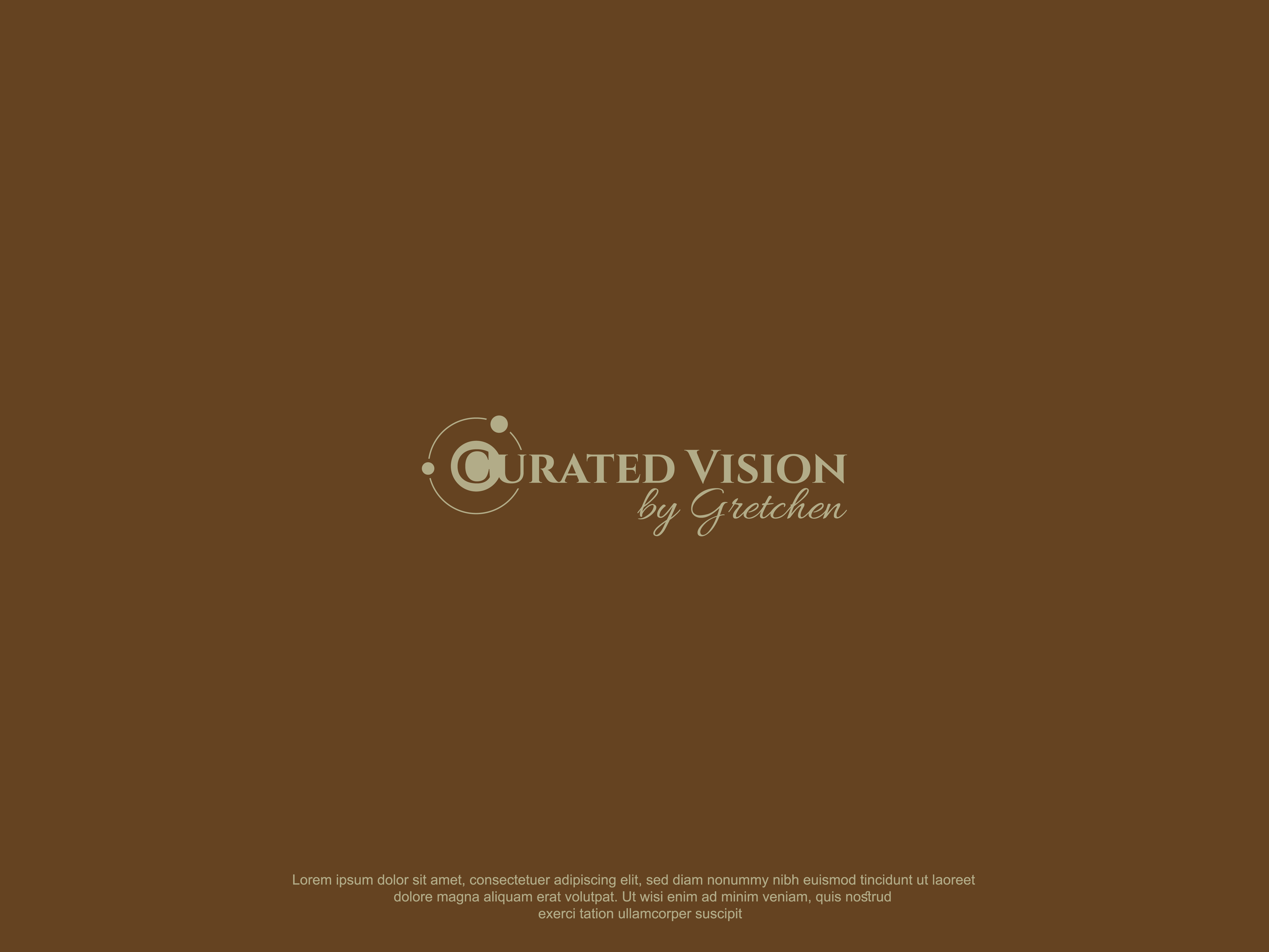 Logo Design by AbrinaDesign for Curated Vision by Gretchen | Design #37712155