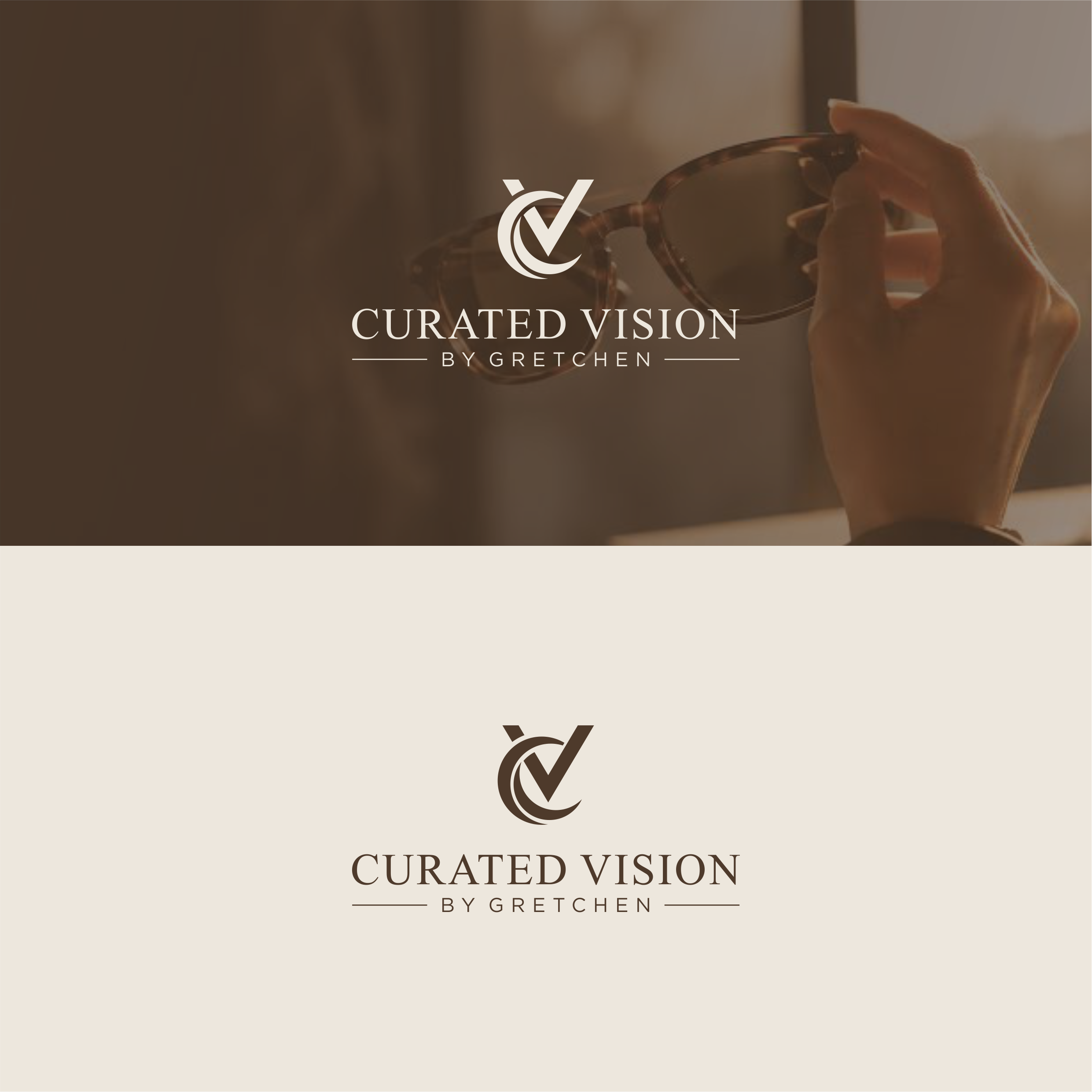 Logo Design by melzh for Curated Vision by Gretchen | Design #37713733