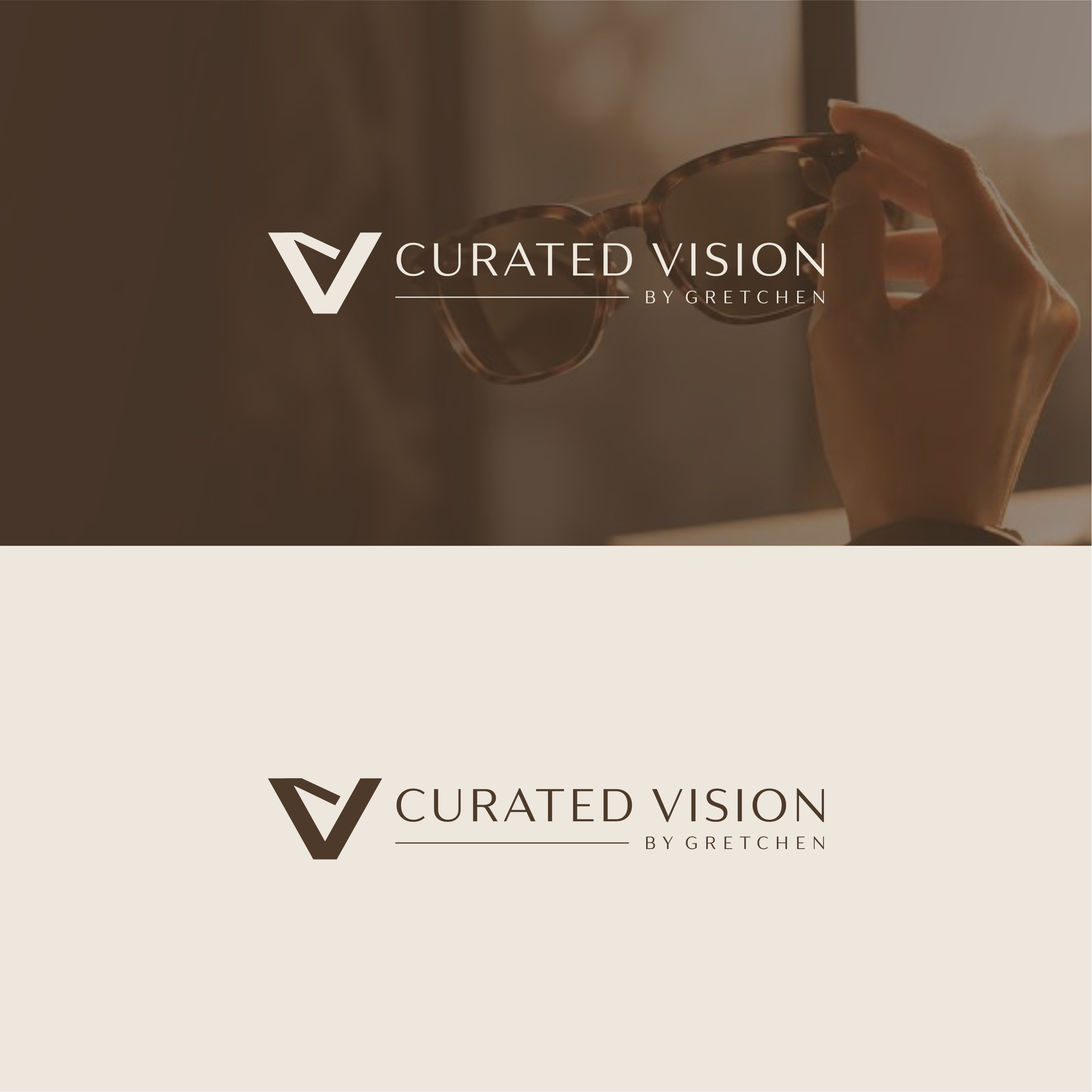 Logo Design by melzh for Curated Vision by Gretchen | Design #37713824