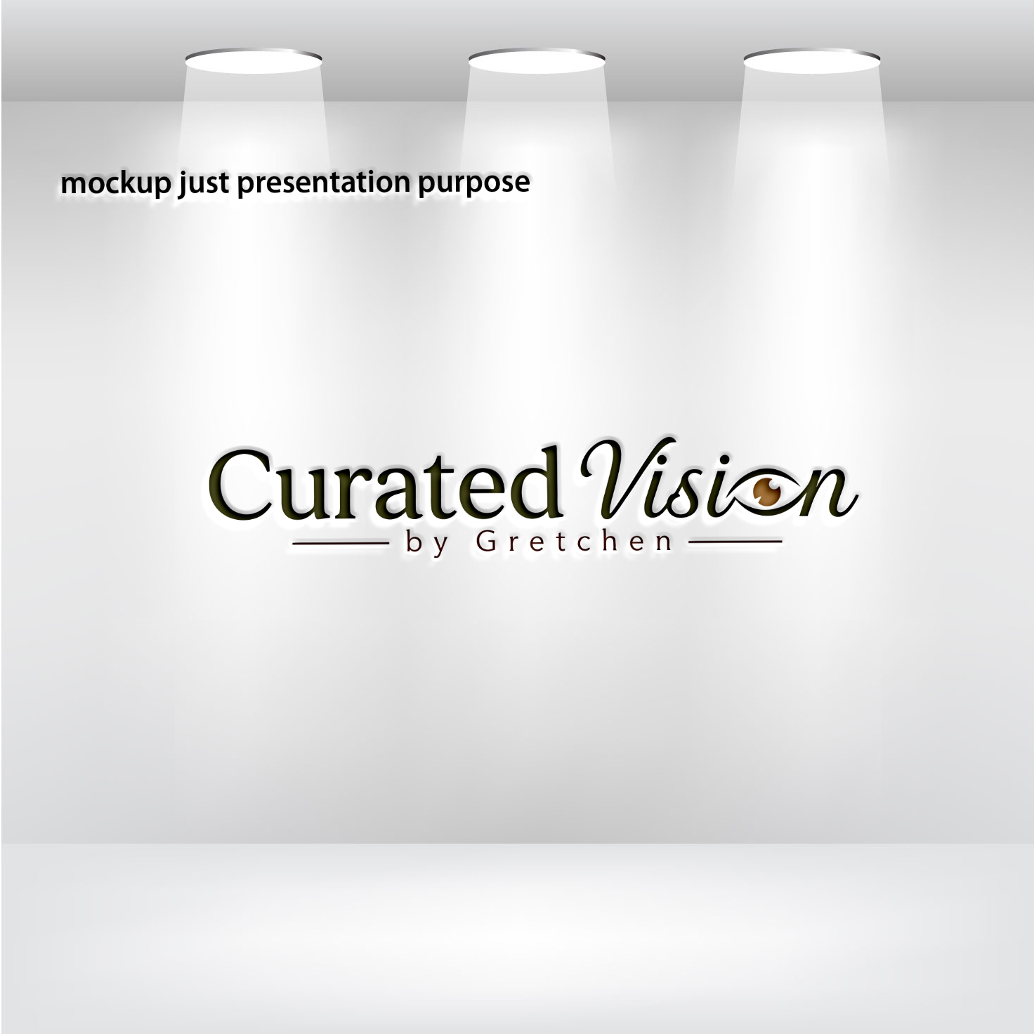 Logo Design by Pixel Signature for Curated Vision by Gretchen | Design #37713088
