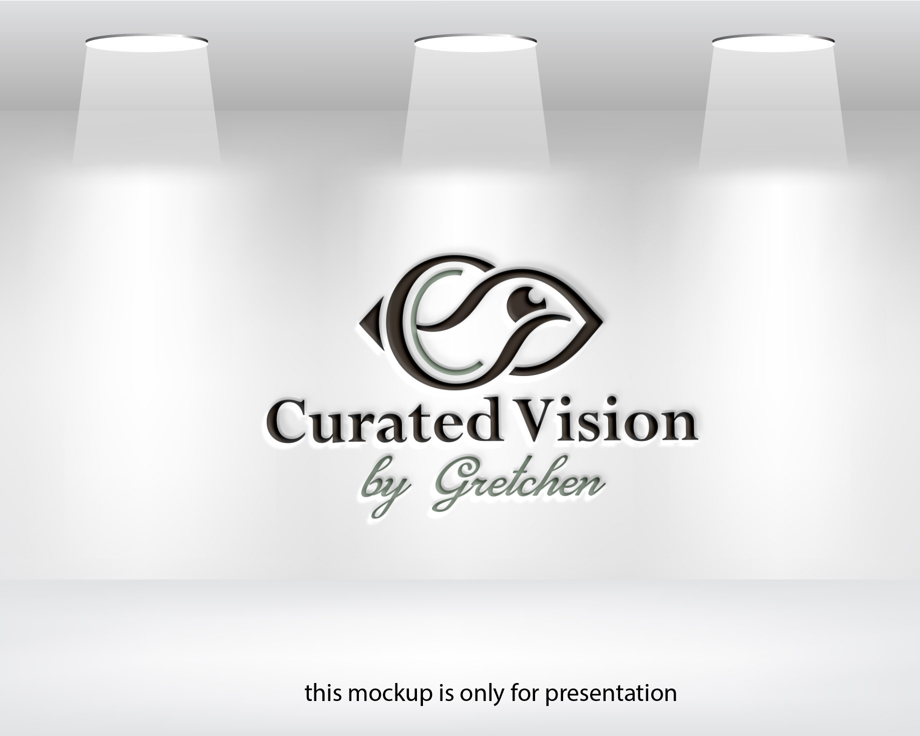 Logo Design by J.H.F for Curated Vision by Gretchen | Design #37714539