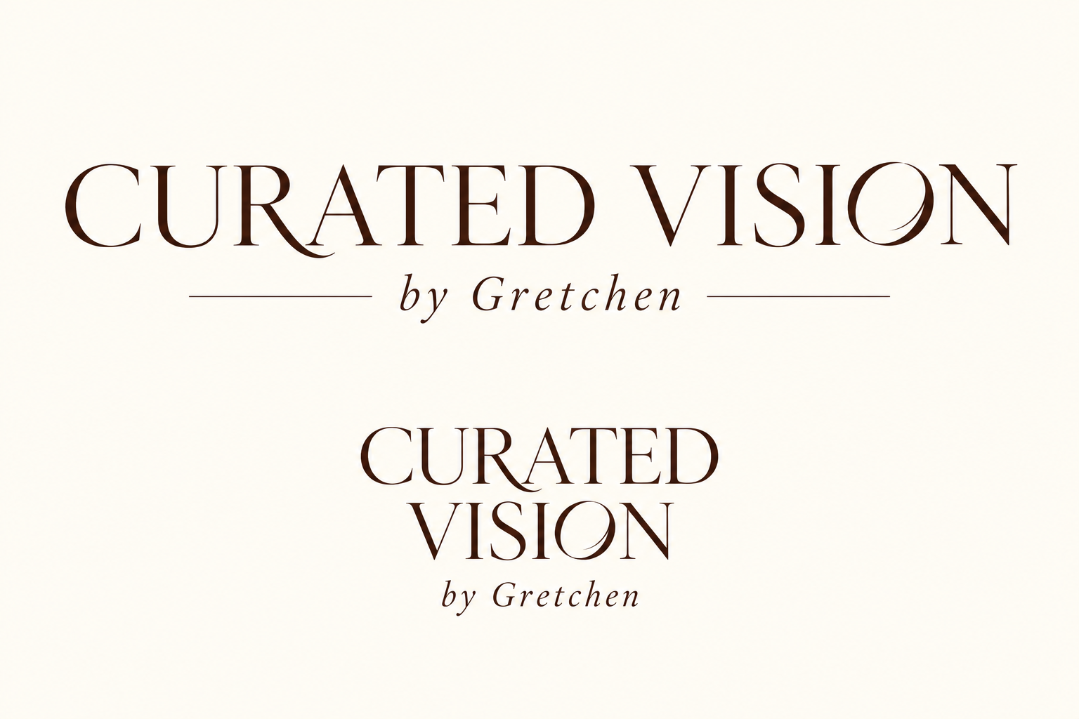 Logo Design by Astriella21 for Curated Vision by Gretchen | Design #37738387