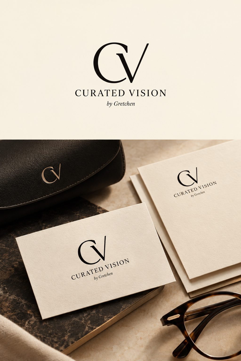 Logo Design by Astriella21 for Curated Vision by Gretchen | Design #37738389
