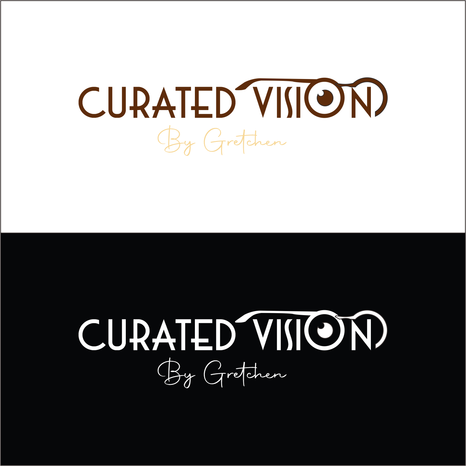 Logo Design by cah awu for Curated Vision by Gretchen | Design #37712056