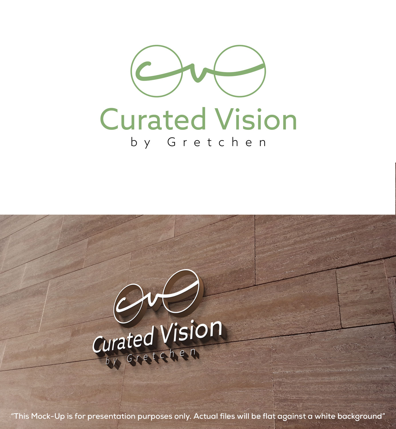Logo Design by DesignMaker 2 for Curated Vision by Gretchen | Design #37720353