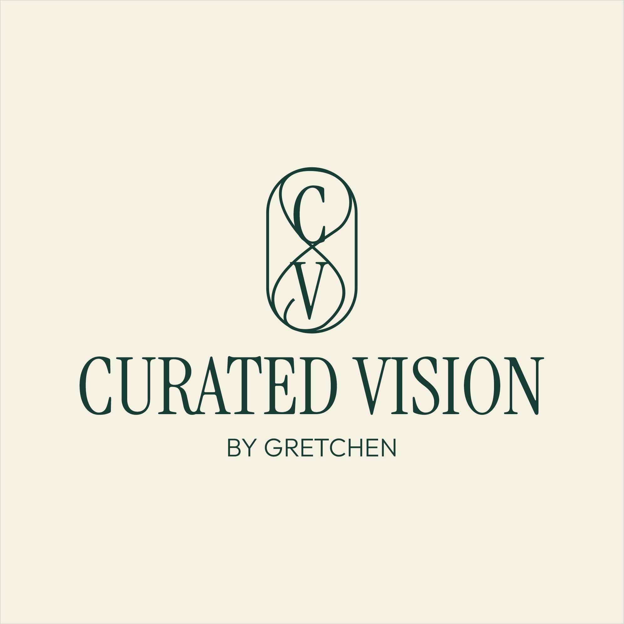 Logo Design by Logo by Serhii for Curated Vision by Gretchen | Design #37723420