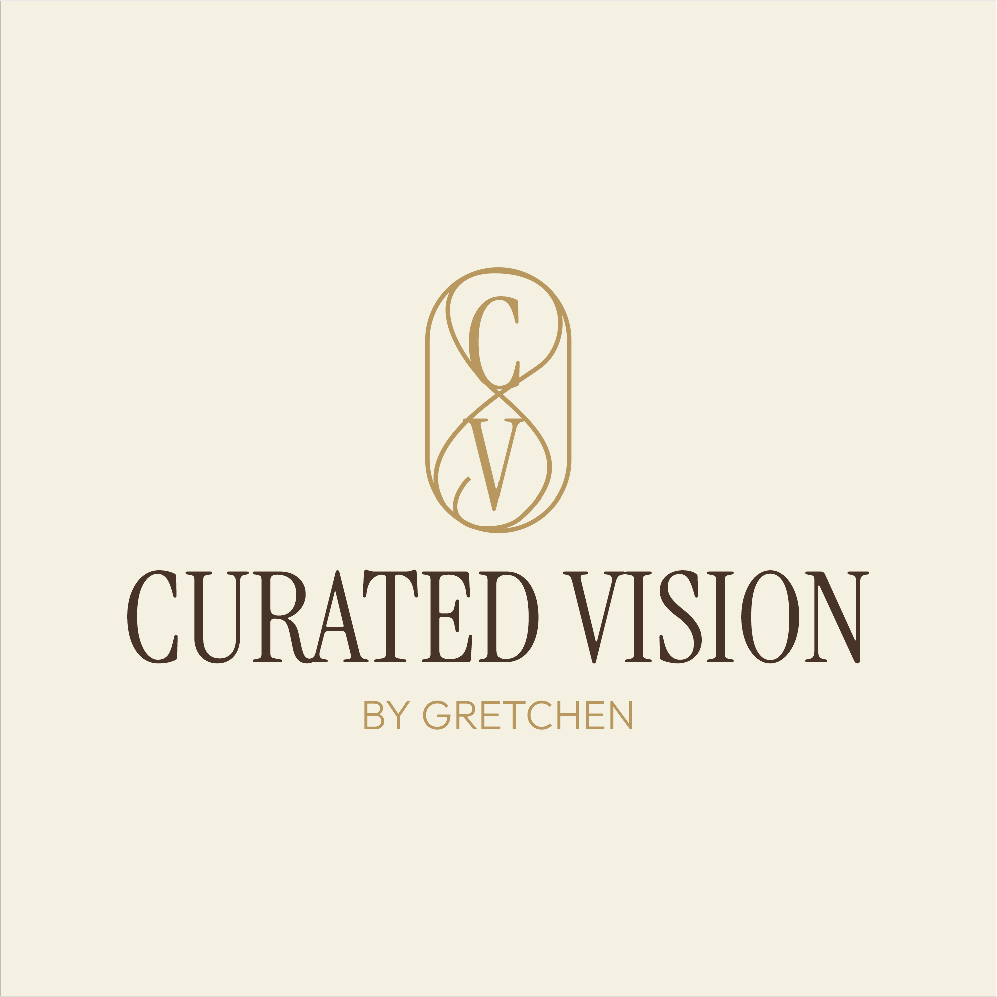 Logo Design by Logo by Serhii for Curated Vision by Gretchen | Design #37723422