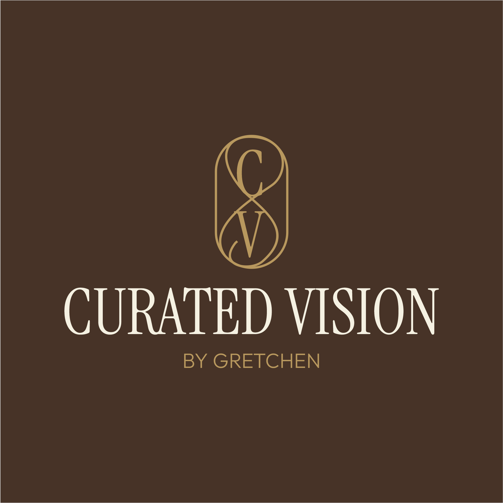 Logo Design by Logo by Serhii for Curated Vision by Gretchen | Design #37723423