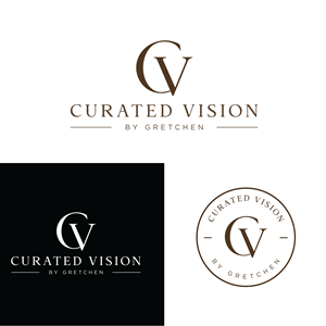 Logo Design by Casey Kelechi for Curated Vision by Gretchen | Design: #37714175