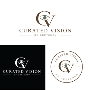 Logo Design by Casey Kelechi for Curated Vision by Gretchen | Design: #37714177