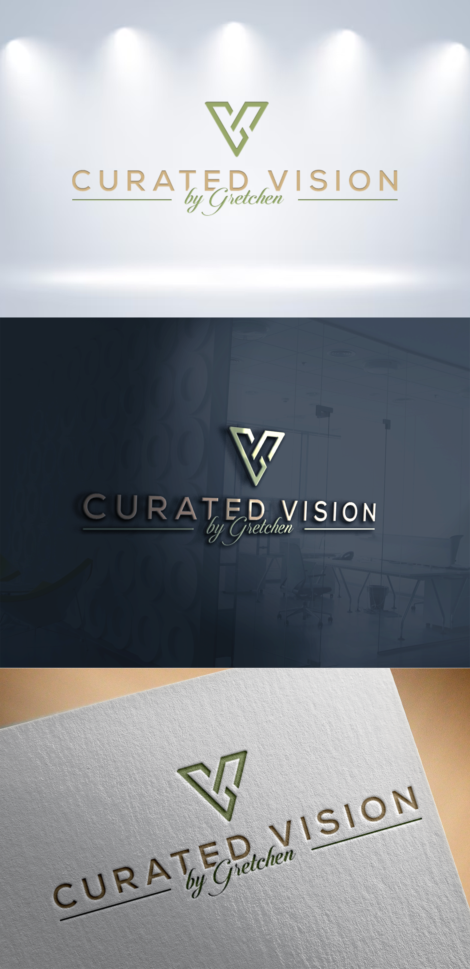 Logo Design by SR Creations. for Curated Vision by Gretchen | Design #37713285