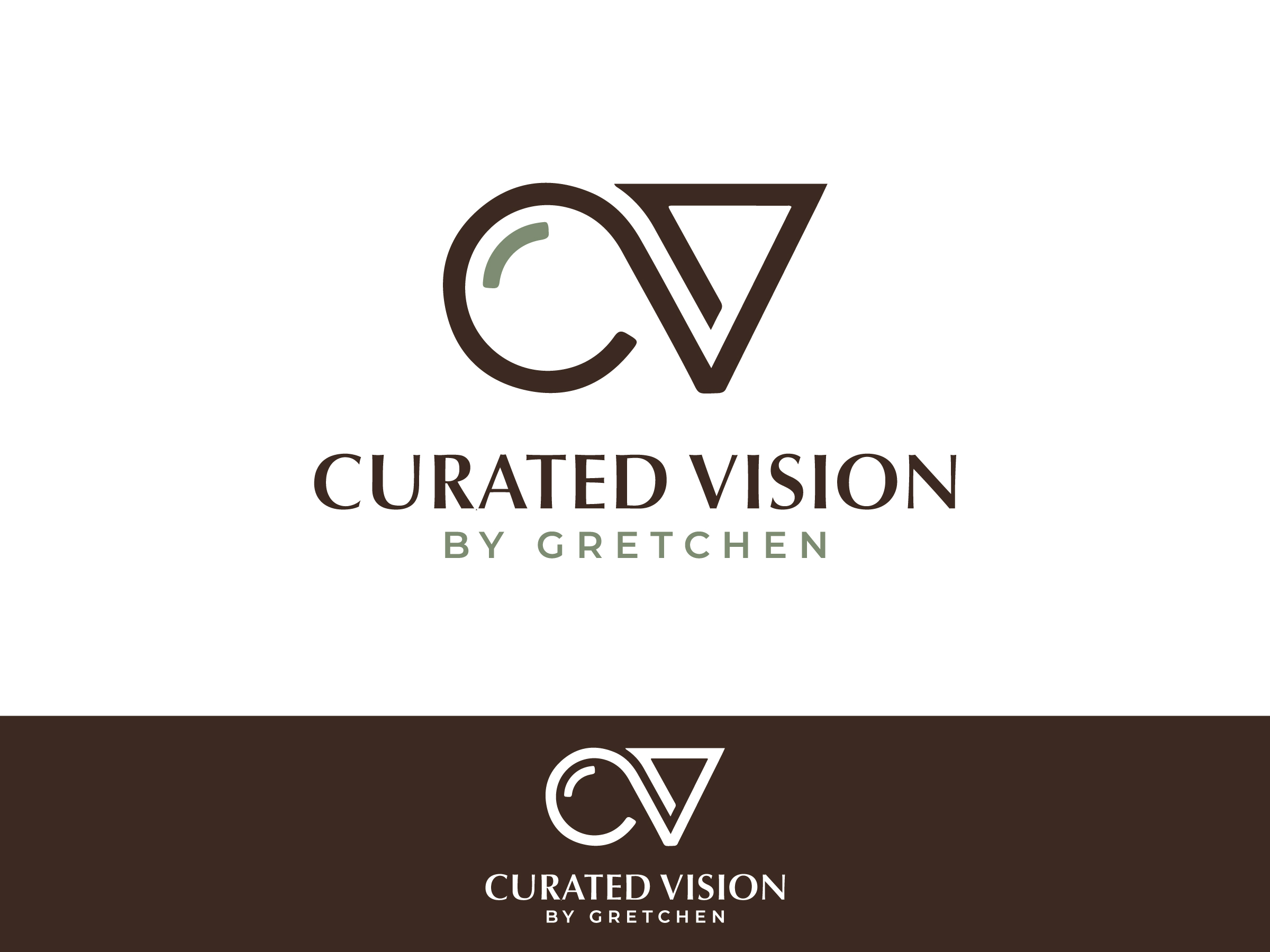 Logo Design by yozdesign for Curated Vision by Gretchen | Design #37718466