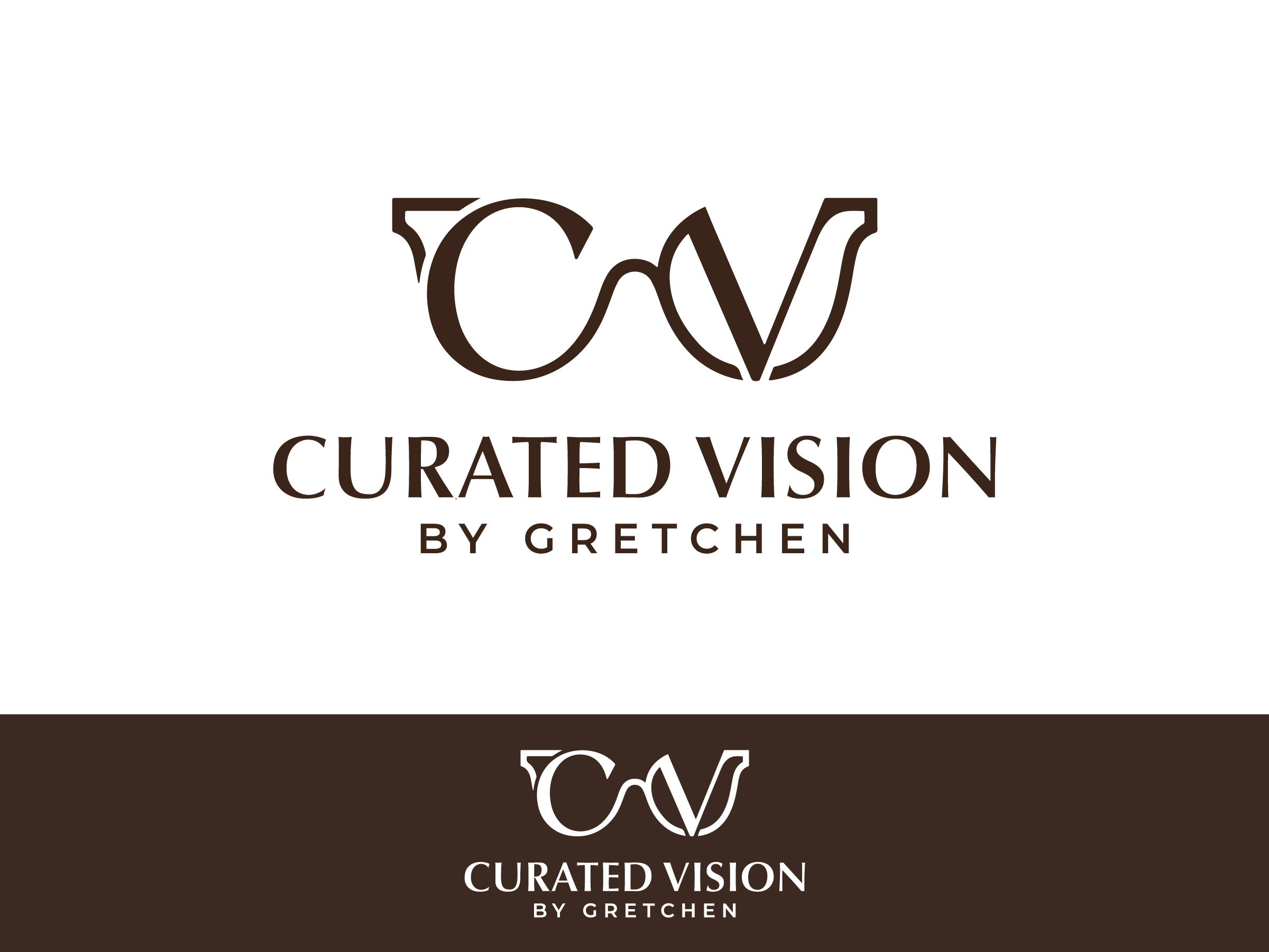 Logo Design by yozdesign for Curated Vision by Gretchen | Design #37718471