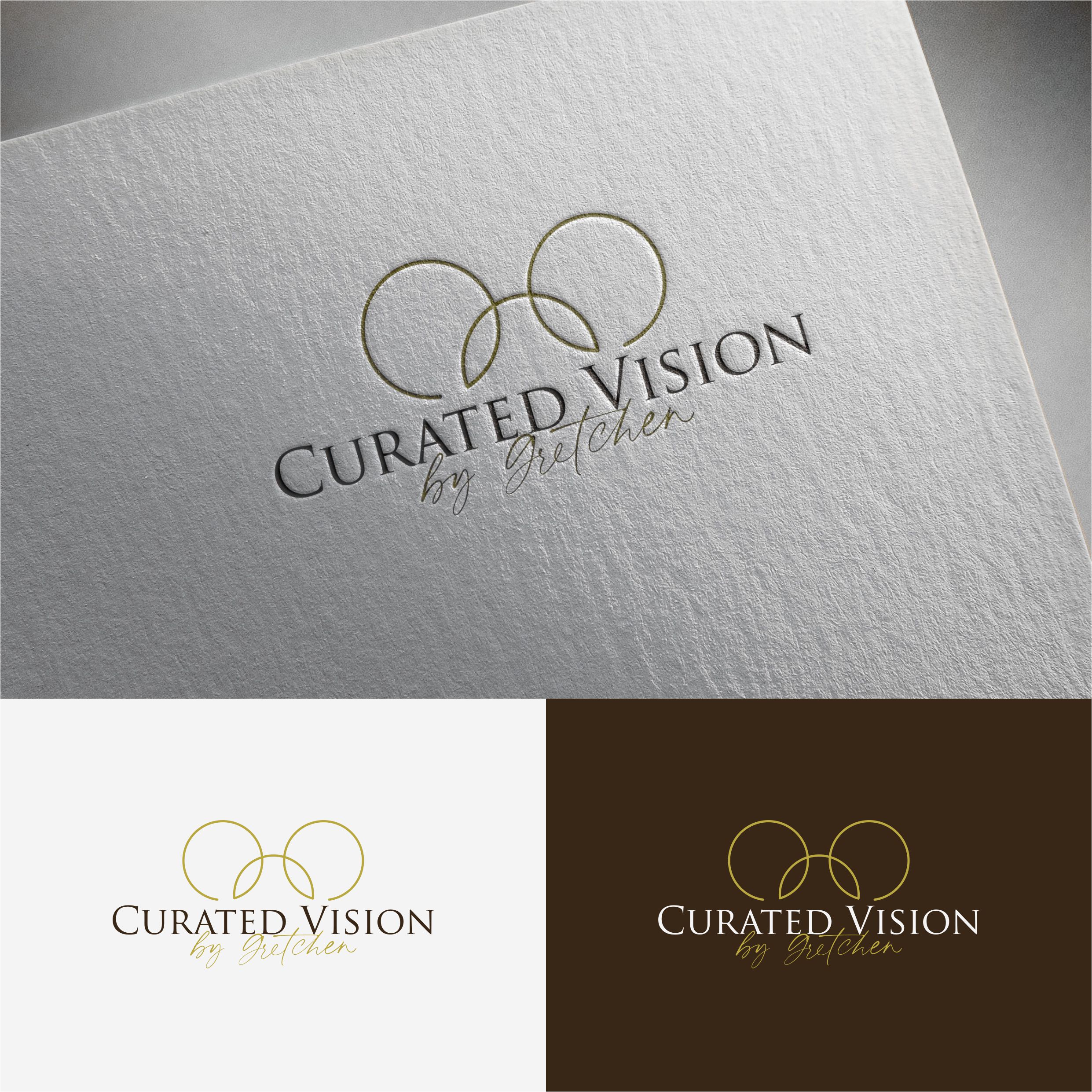 Logo Design by Jeferson HP for Curated Vision by Gretchen | Design #37714453