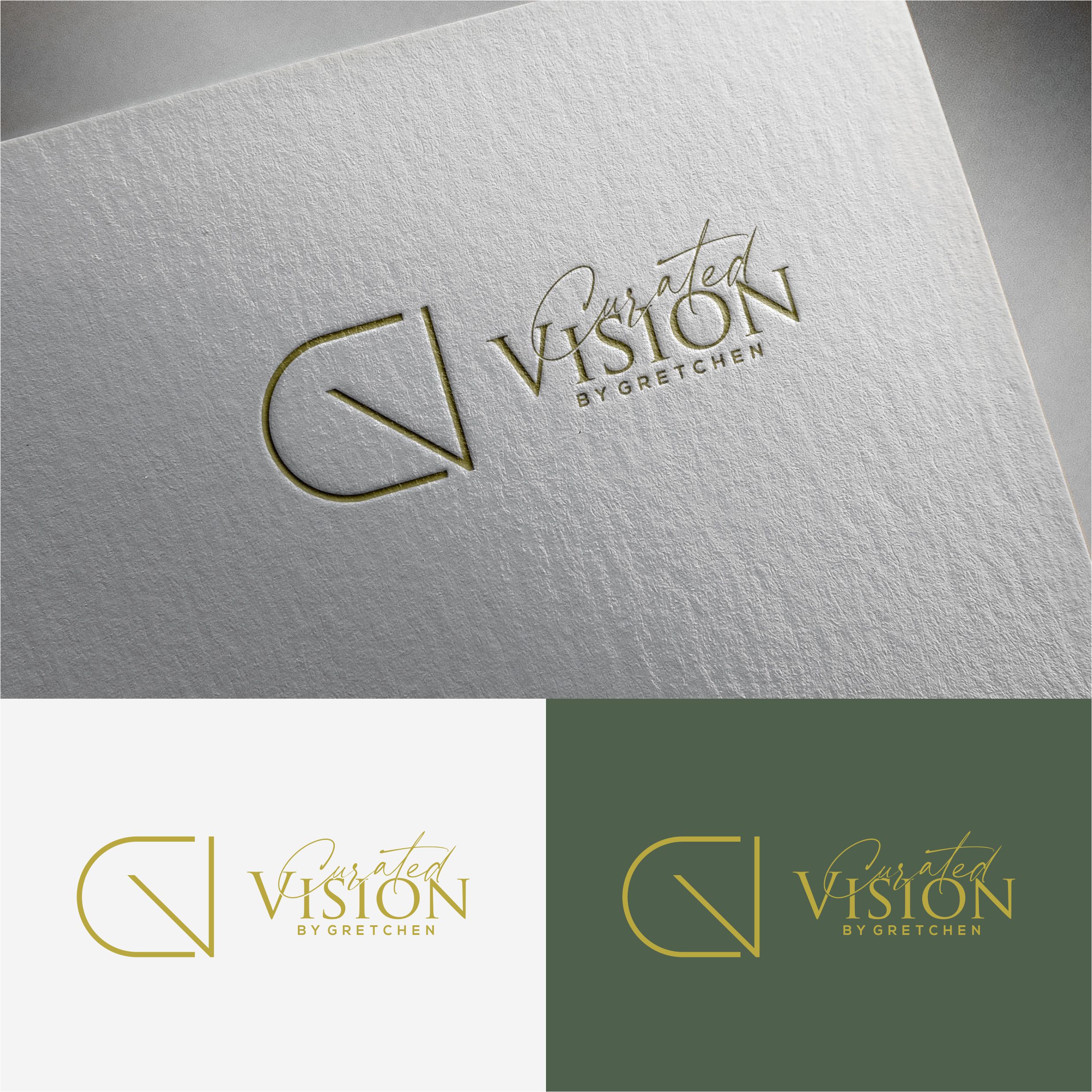 Logo Design by Jeferson HP for Curated Vision by Gretchen | Design #37714455