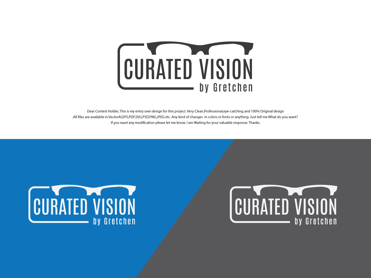 Logo Design by DesignPool01 for Curated Vision by Gretchen | Design #37716883