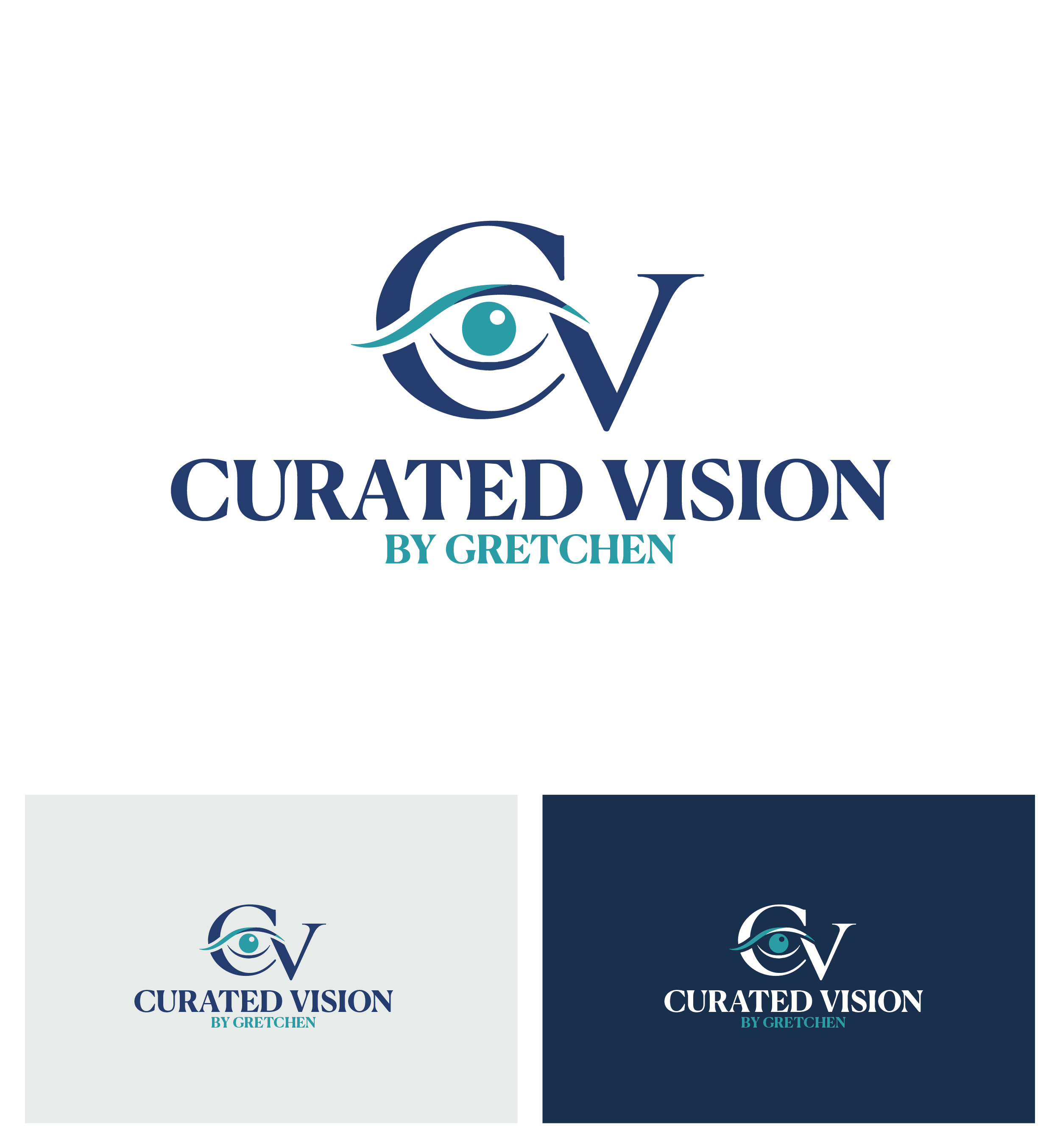 Logo Design by Afsana_Hoque for Curated Vision by Gretchen | Design #37714124