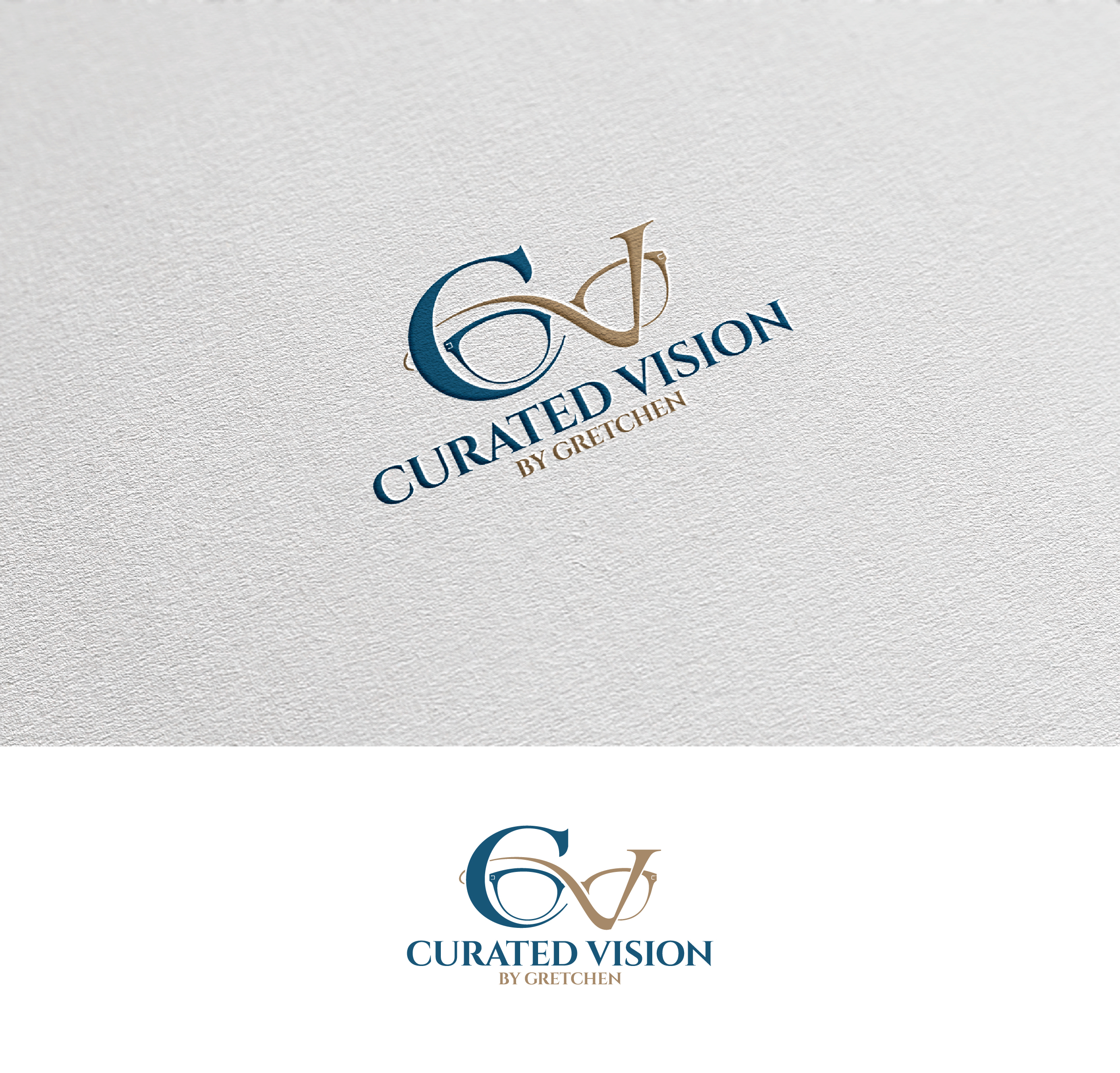 Logo Design by Afsana_Hoque for Curated Vision by Gretchen | Design #37714128