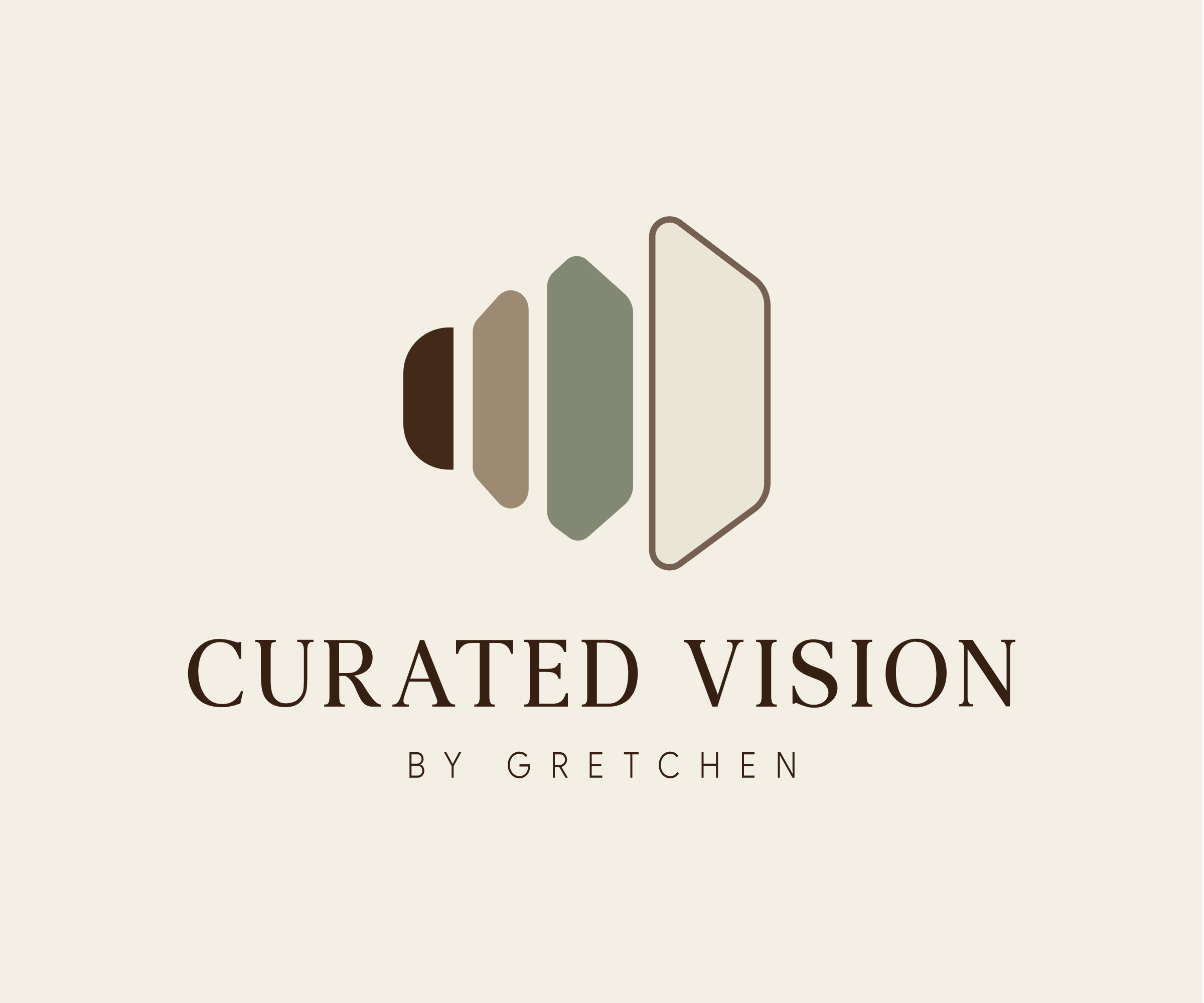 Logo Design by Mr Waffler for Curated Vision by Gretchen | Design #37731039