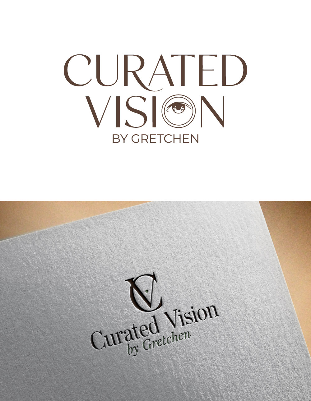 Logo Design by shekhor for Curated Vision by Gretchen | Design #37721065
