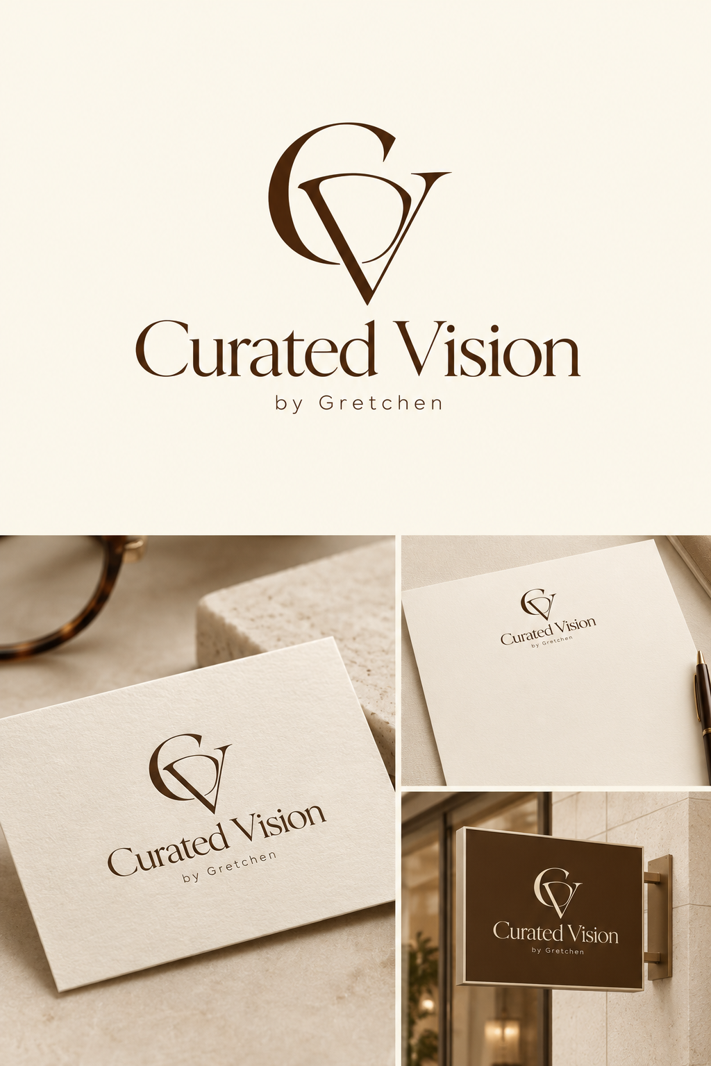 Logo Design by Nanas91 for Curated Vision by Gretchen | Design #37738395