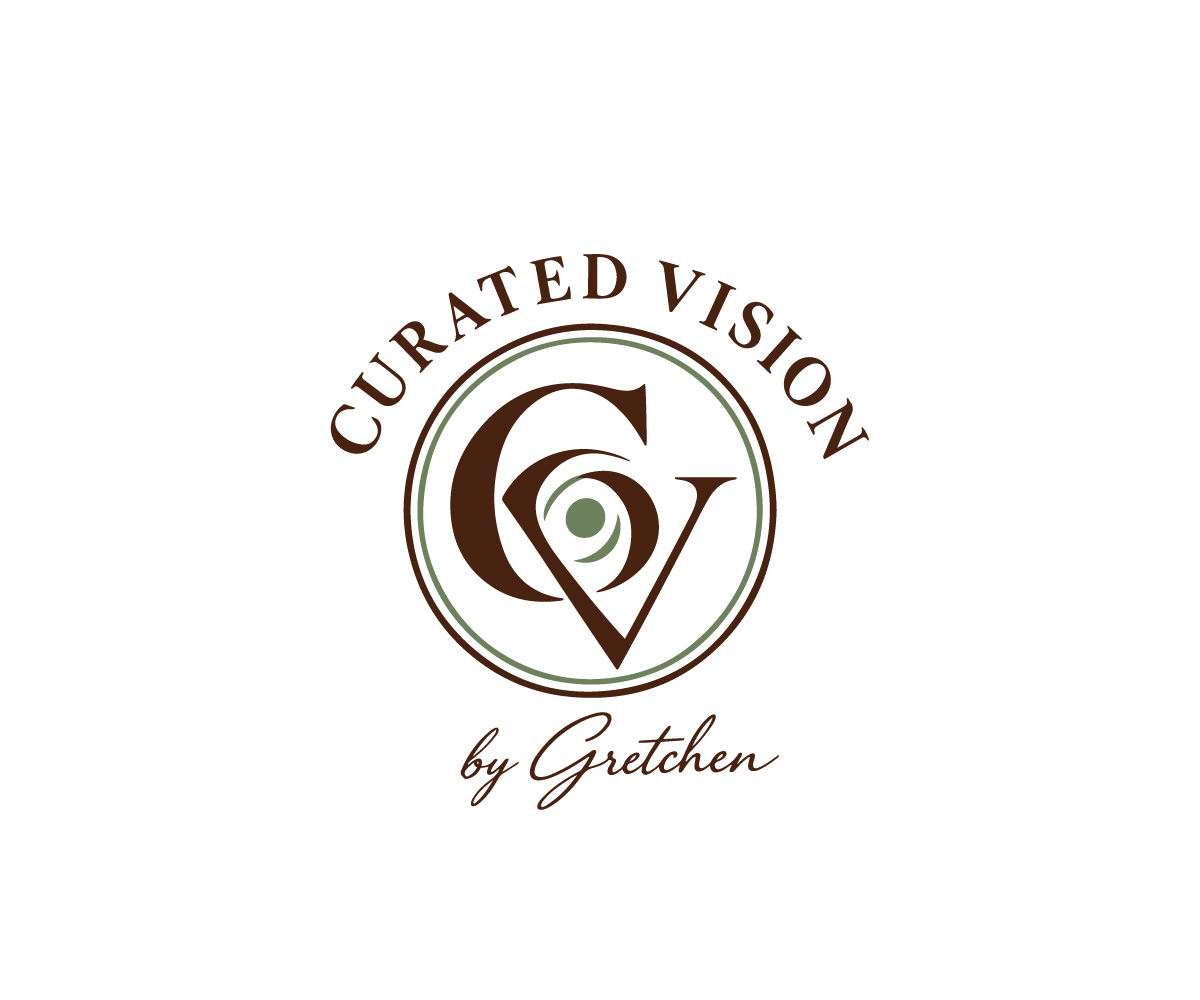Logo Design by Mala Begum for Curated Vision by Gretchen | Design #37713227