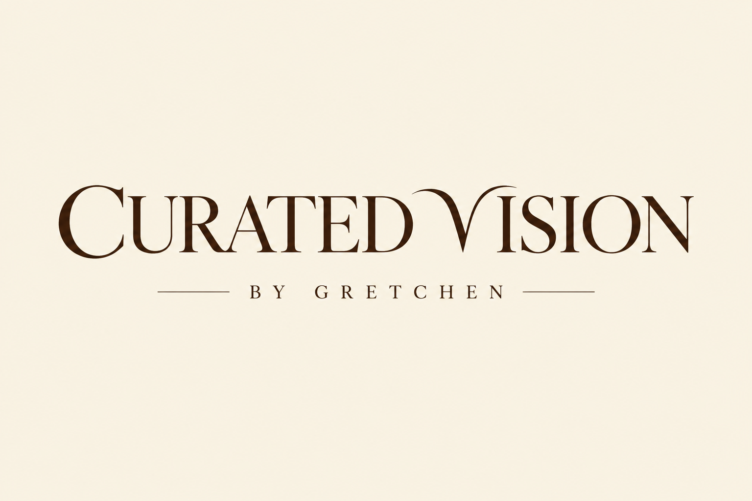 Logo Design by markume for Curated Vision by Gretchen | Design #37738390